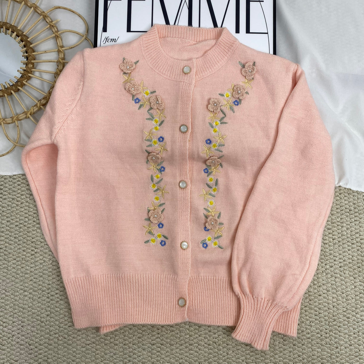 Chanel-Style Embroidered Cardigan