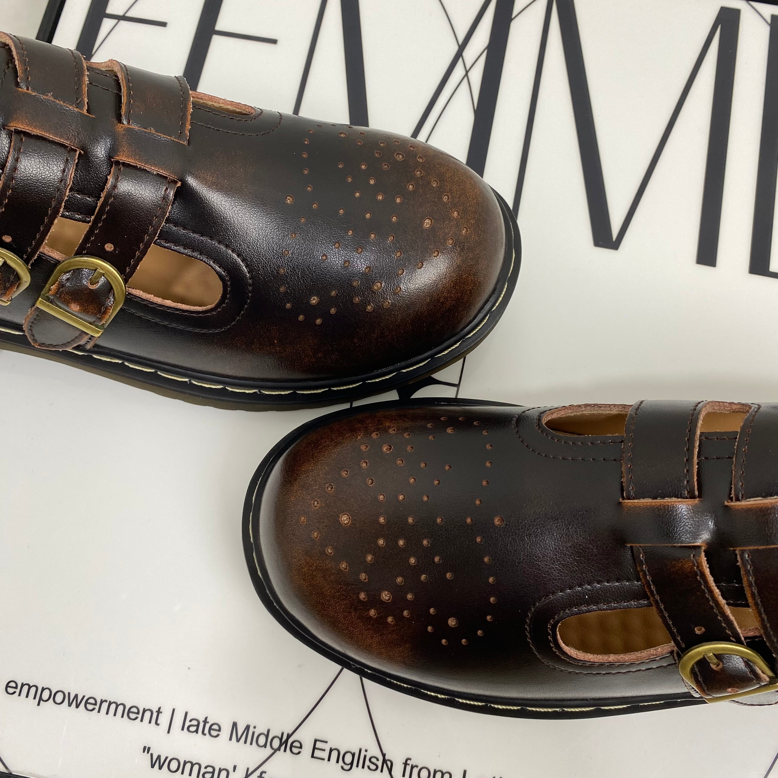 Retro Forest-Style Leather Shoes