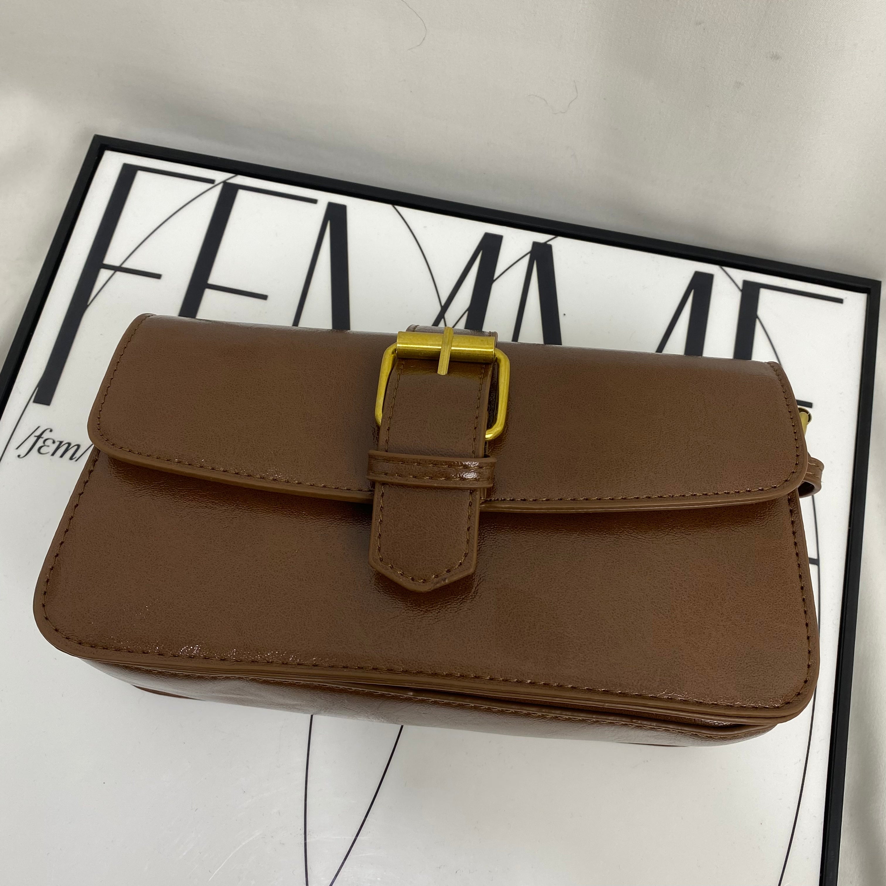 Waxed Leather Shoulder Bag