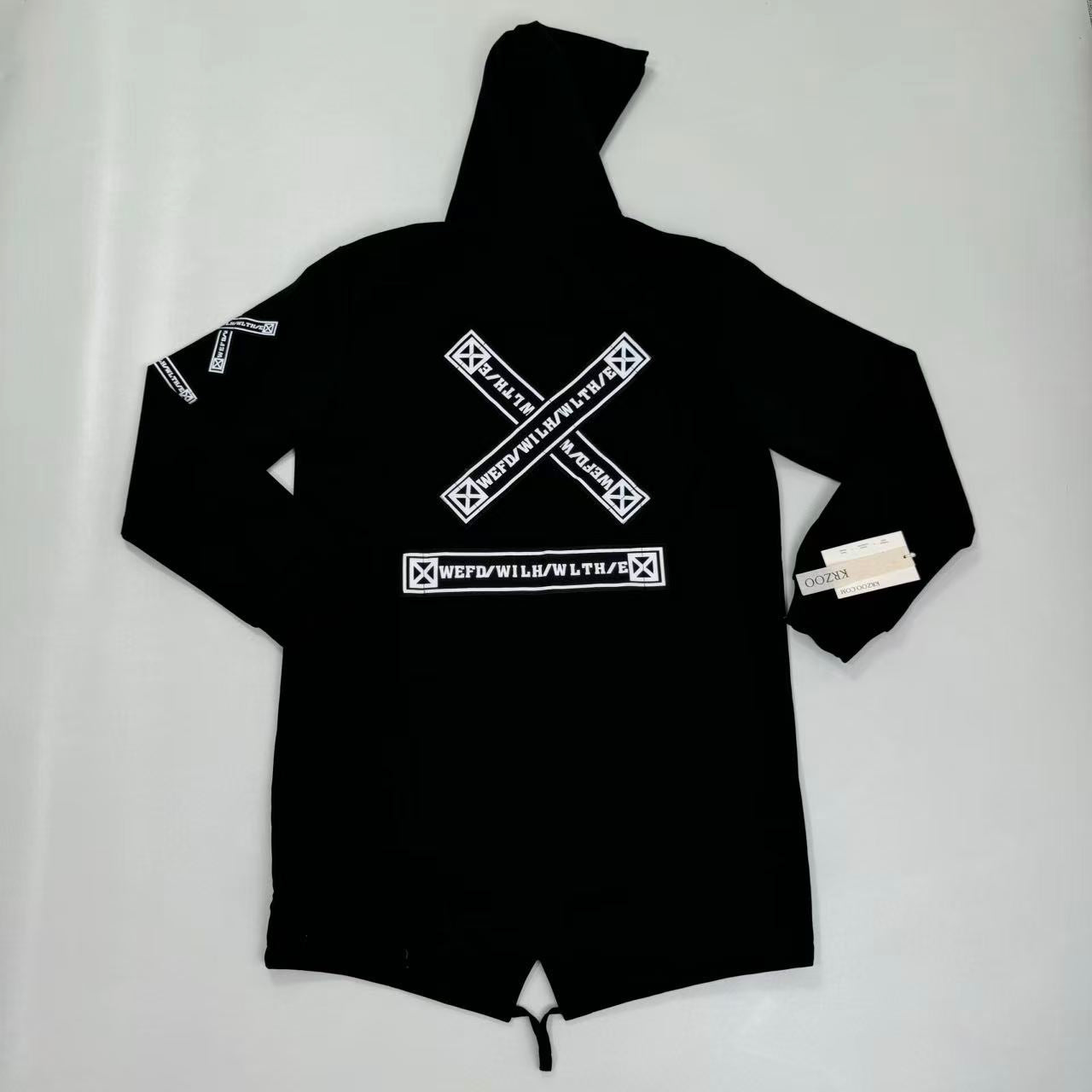 Hip-hop hooded cape coat