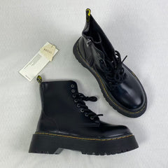 8-hole thick-soled high-heeled Martin boots
