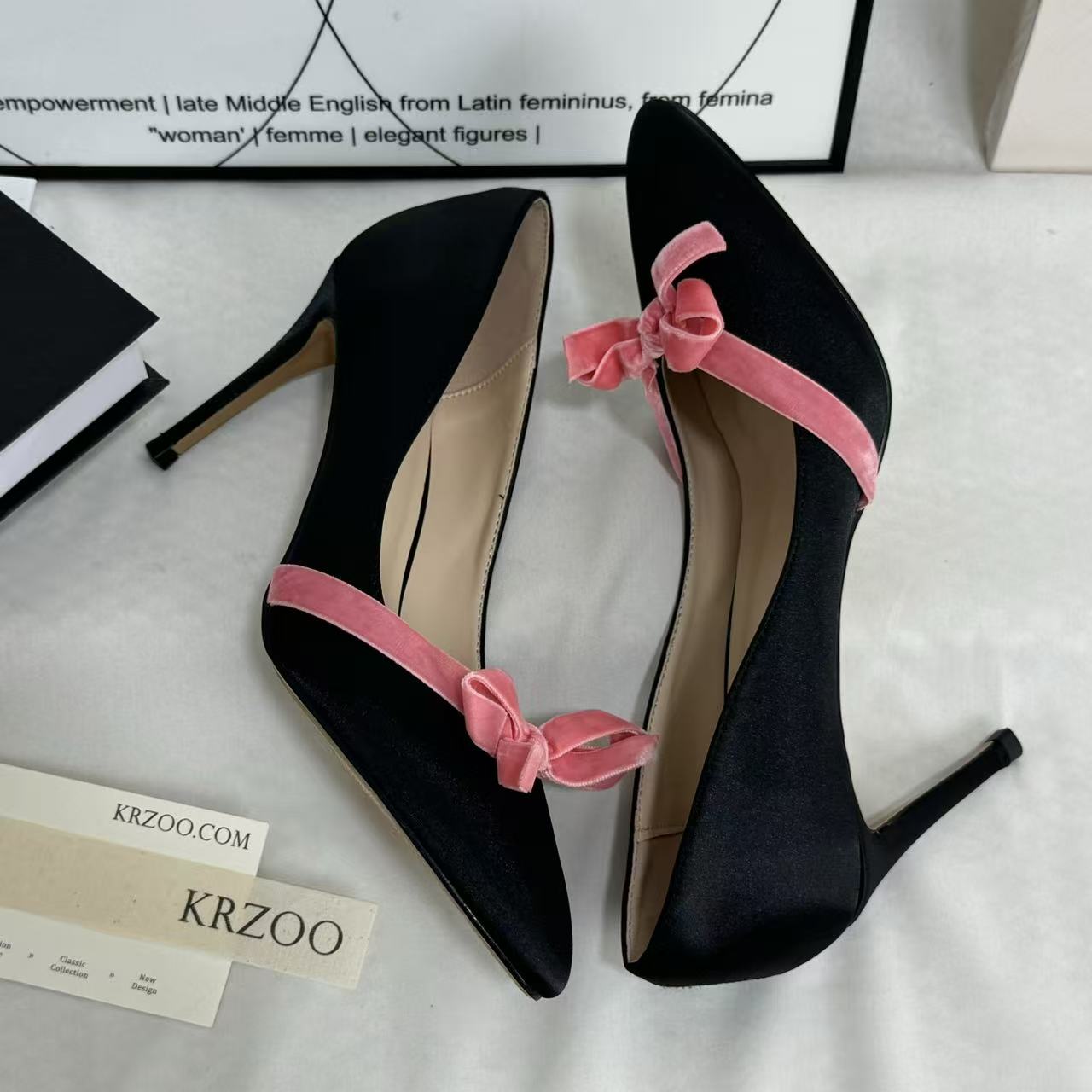 Bow-Knot Low-Cut High Heels