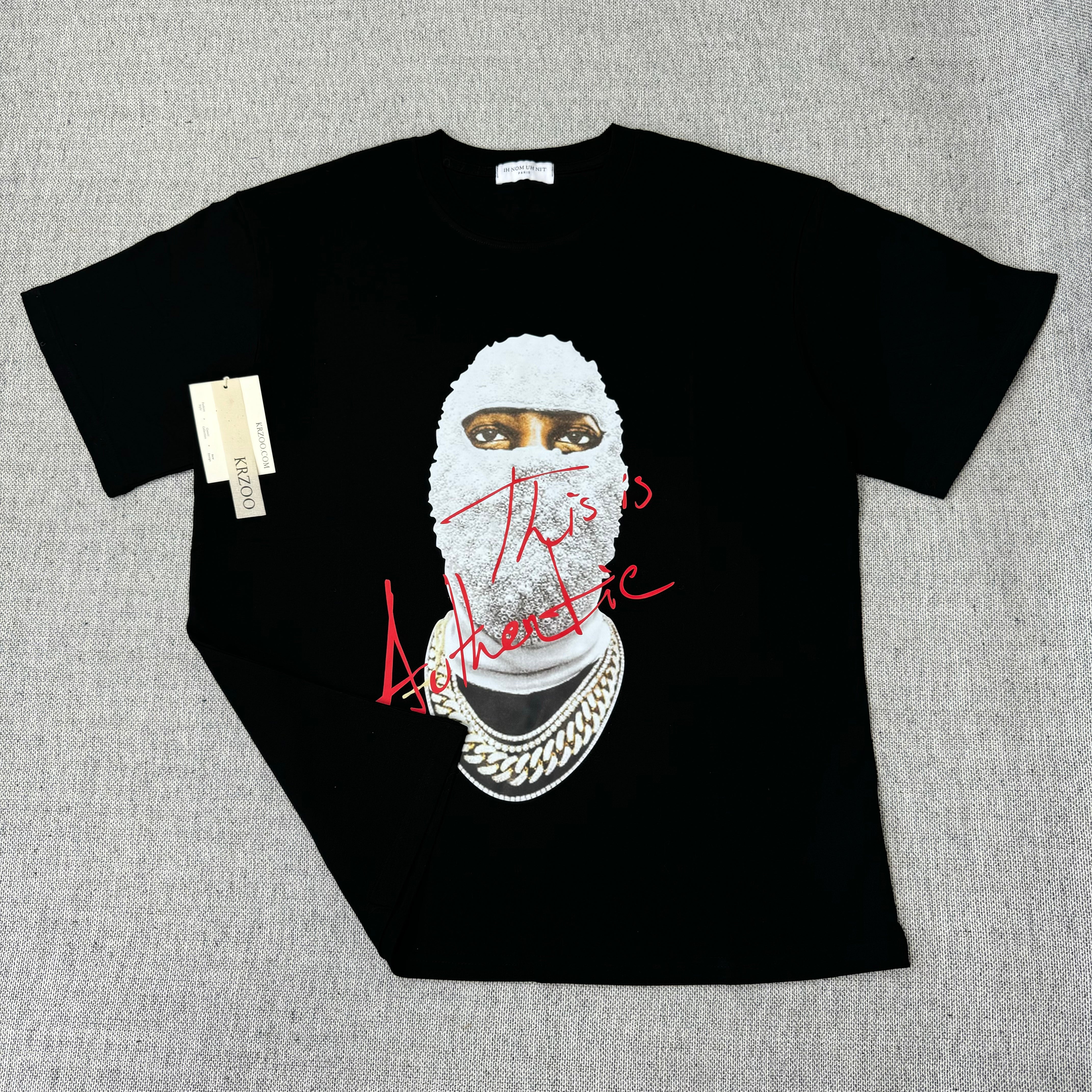 Masked Pearl Person Print T-Shirt