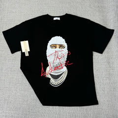 Masked Pearl Person Print T-Shirt
