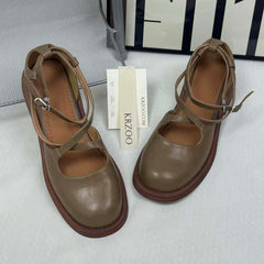 Breathable round-toed flat Roman shoes