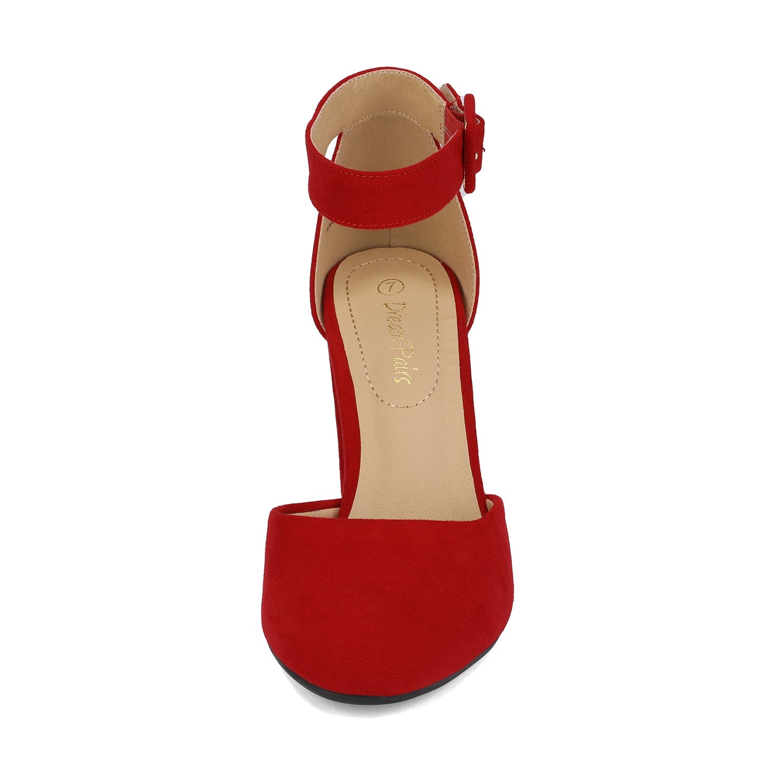 Round Toe Chunky Heel Pumps