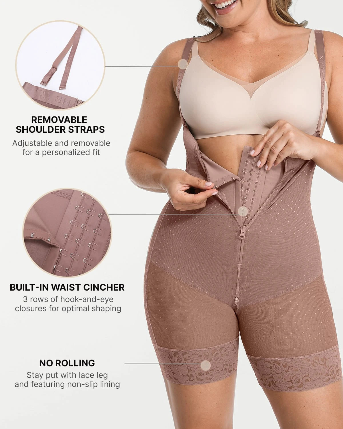 BOOT-YEAHâ„?AirSlim® High-Waisted Polka Dot Short