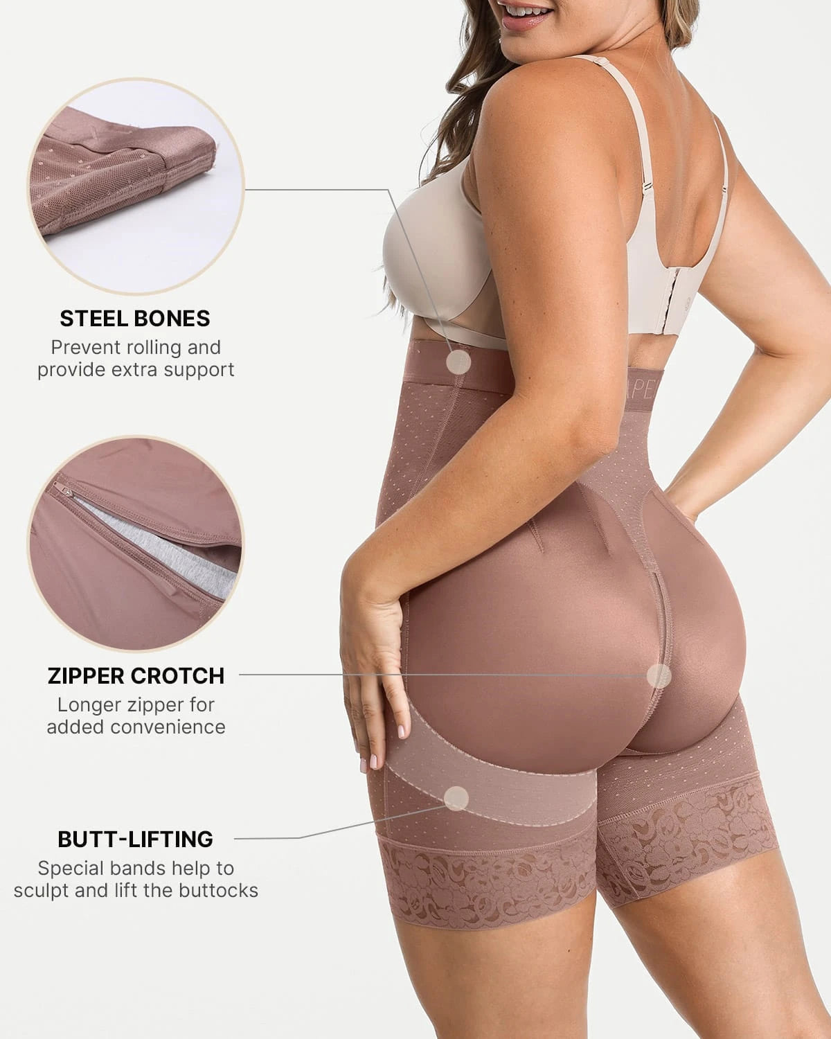 BOOT-YEAHâ„?AirSlim® High-Waisted Polka Dot Short