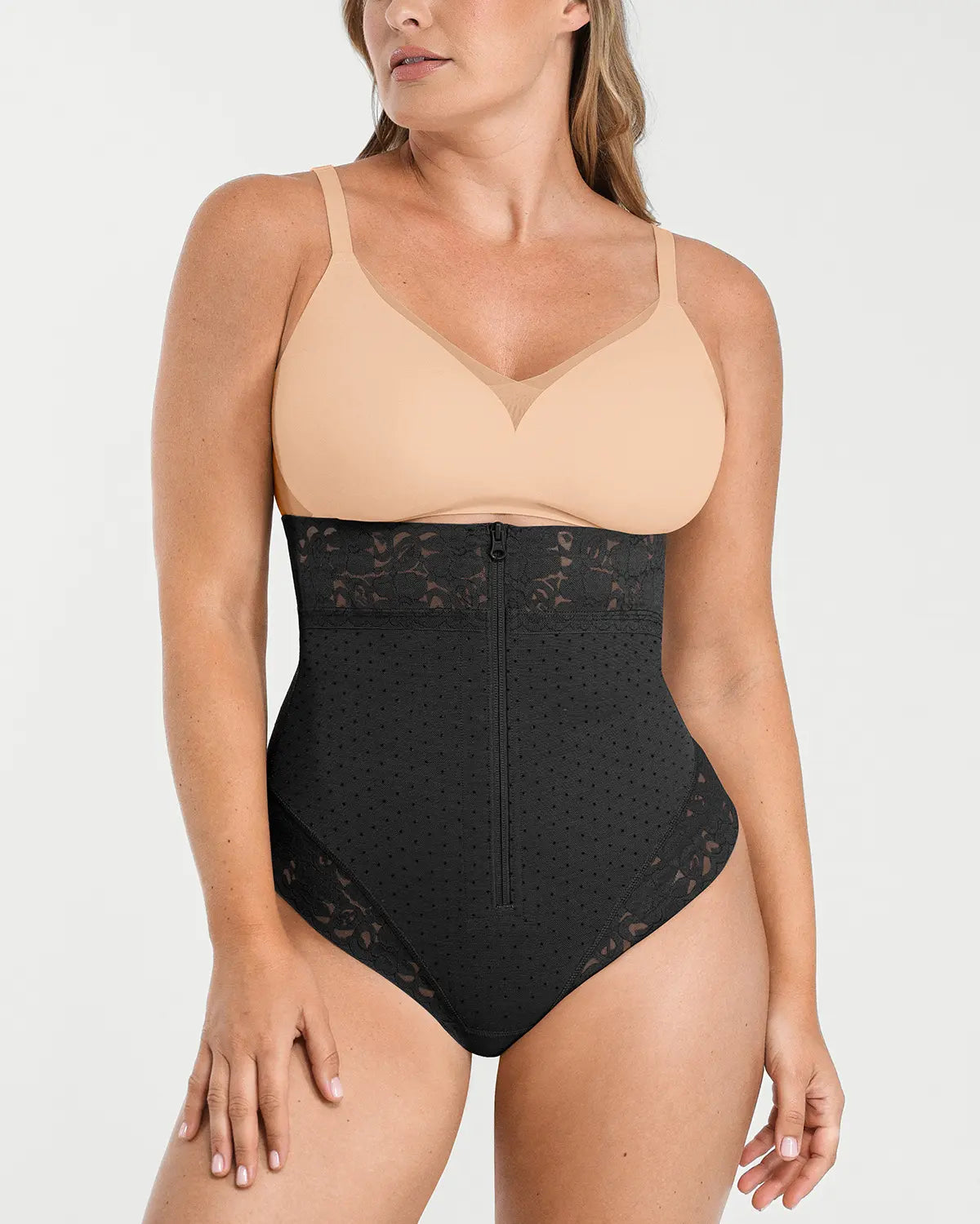 Bare Essentialsâ„?AirSlim® High-Waisted Polka Dot Shaping Thong