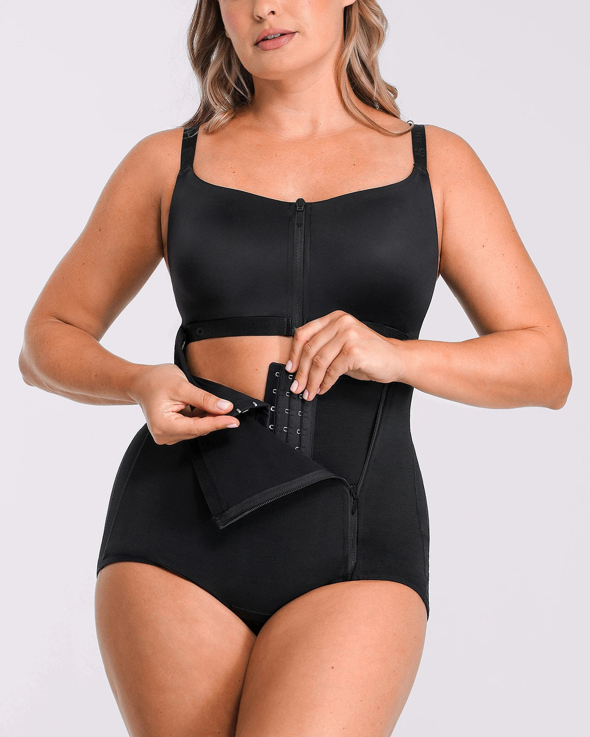 BOOT-YEAHâ„?AirSlim®  Built-in Tummy Control Cincher Brief Bodysuit