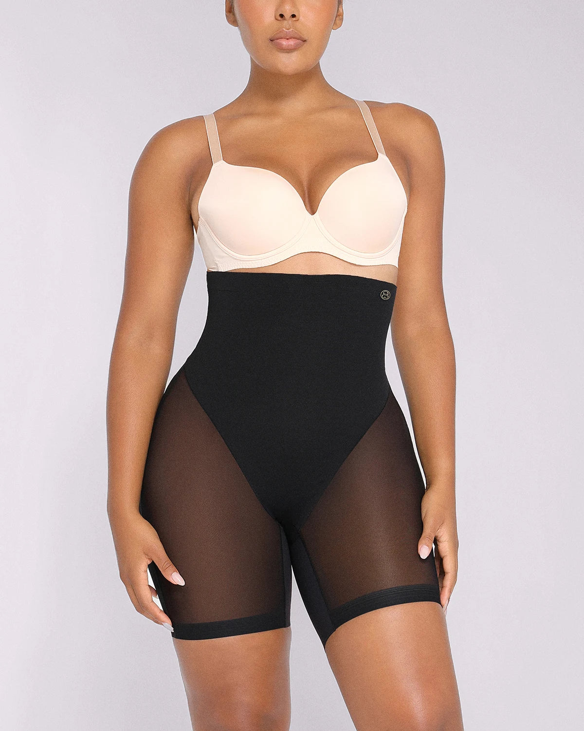 BOOT-YEAHâ„?MeshSmoothâ„?High-Waisted Mid Thigh Short
