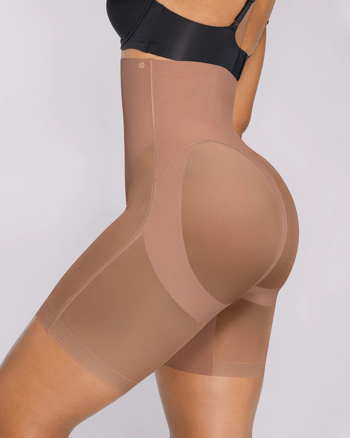 BOOT-YEAHâ„?MeshSmoothâ„?High-Waisted Mid Thigh Short