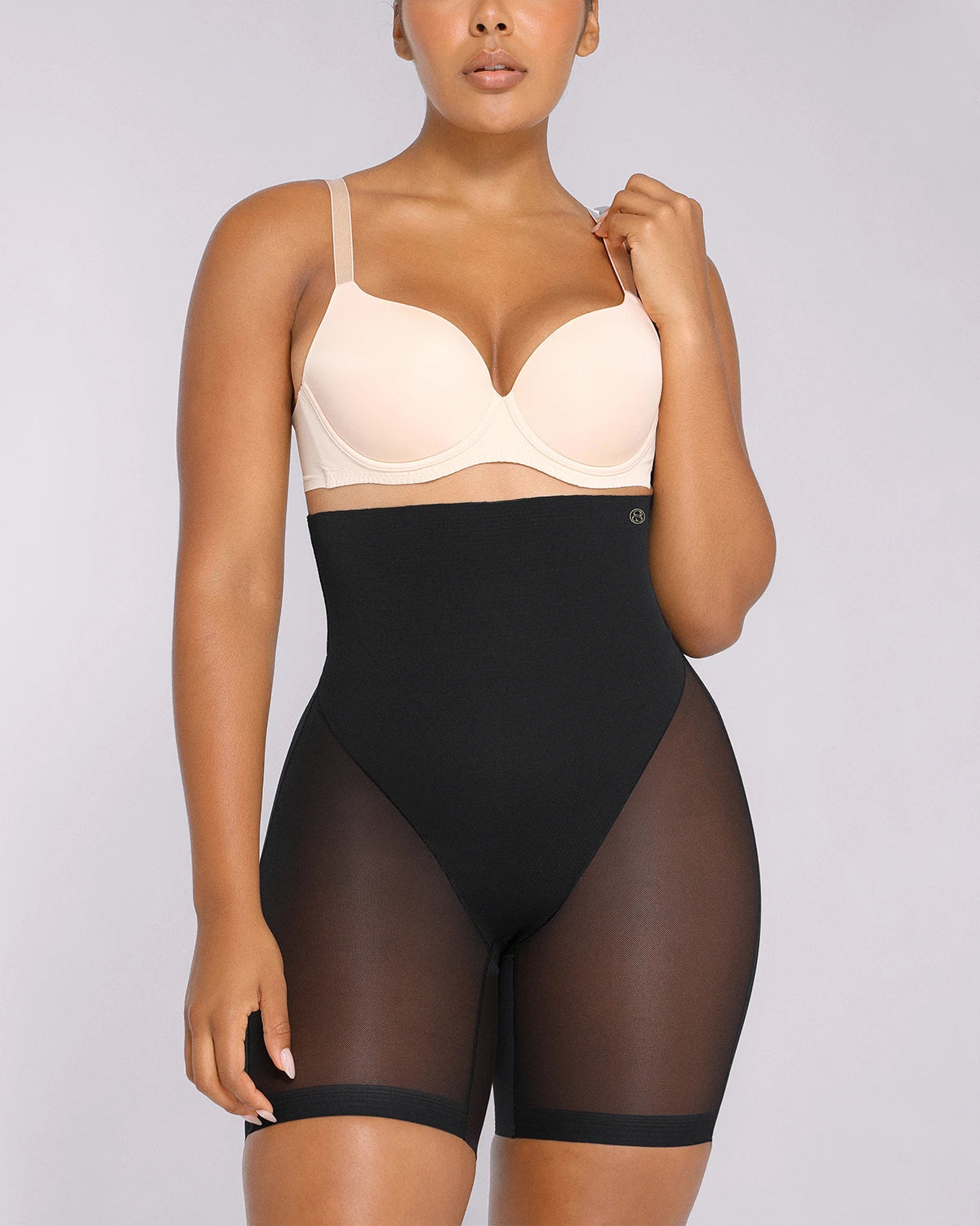 BOOT-YEAHâ„?MeshSmoothâ„?High-Waisted Mid Thigh Short