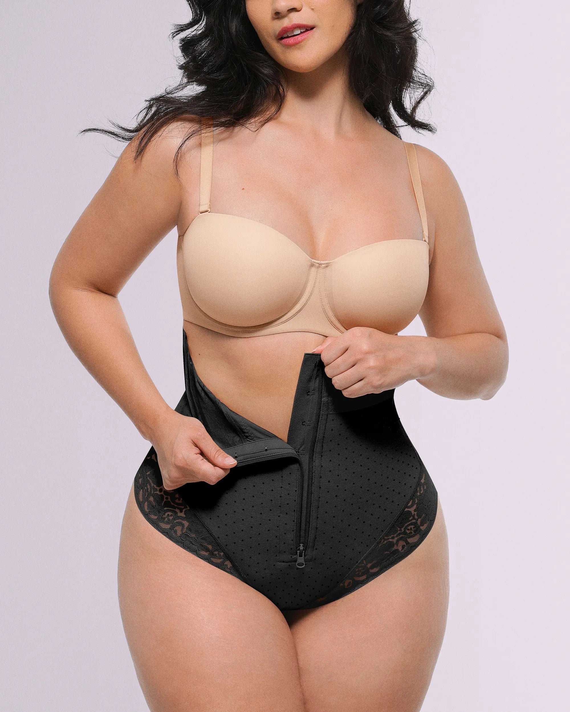 Bare Essentialsâ„?AirSlim® High-Waisted Polka Dot Shaping Thong