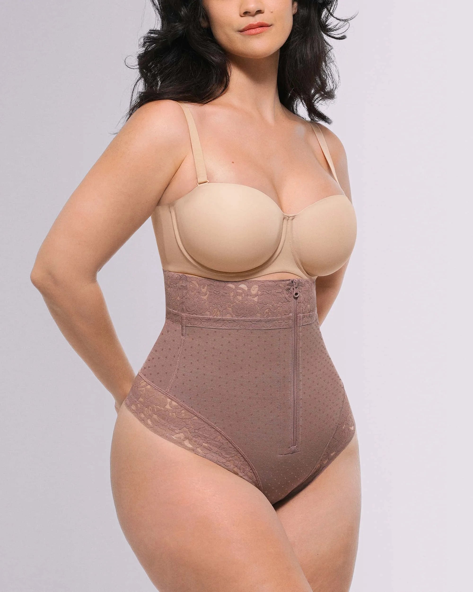 Bare Essentialsâ„?AirSlim® High-Waisted Polka Dot Shaping Thong