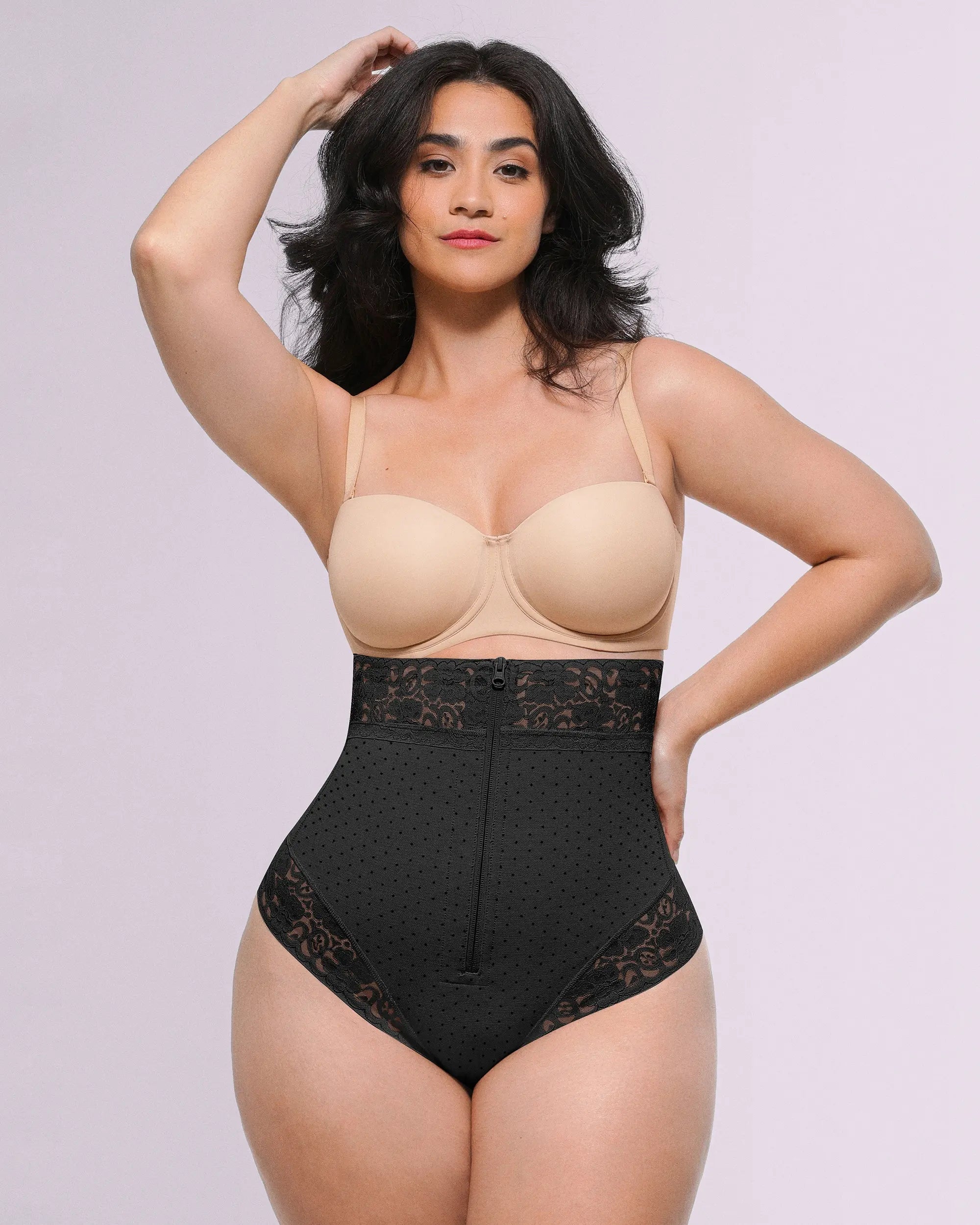 Bare Essentialsâ„?AirSlim® High-Waisted Polka Dot Shaping Thong