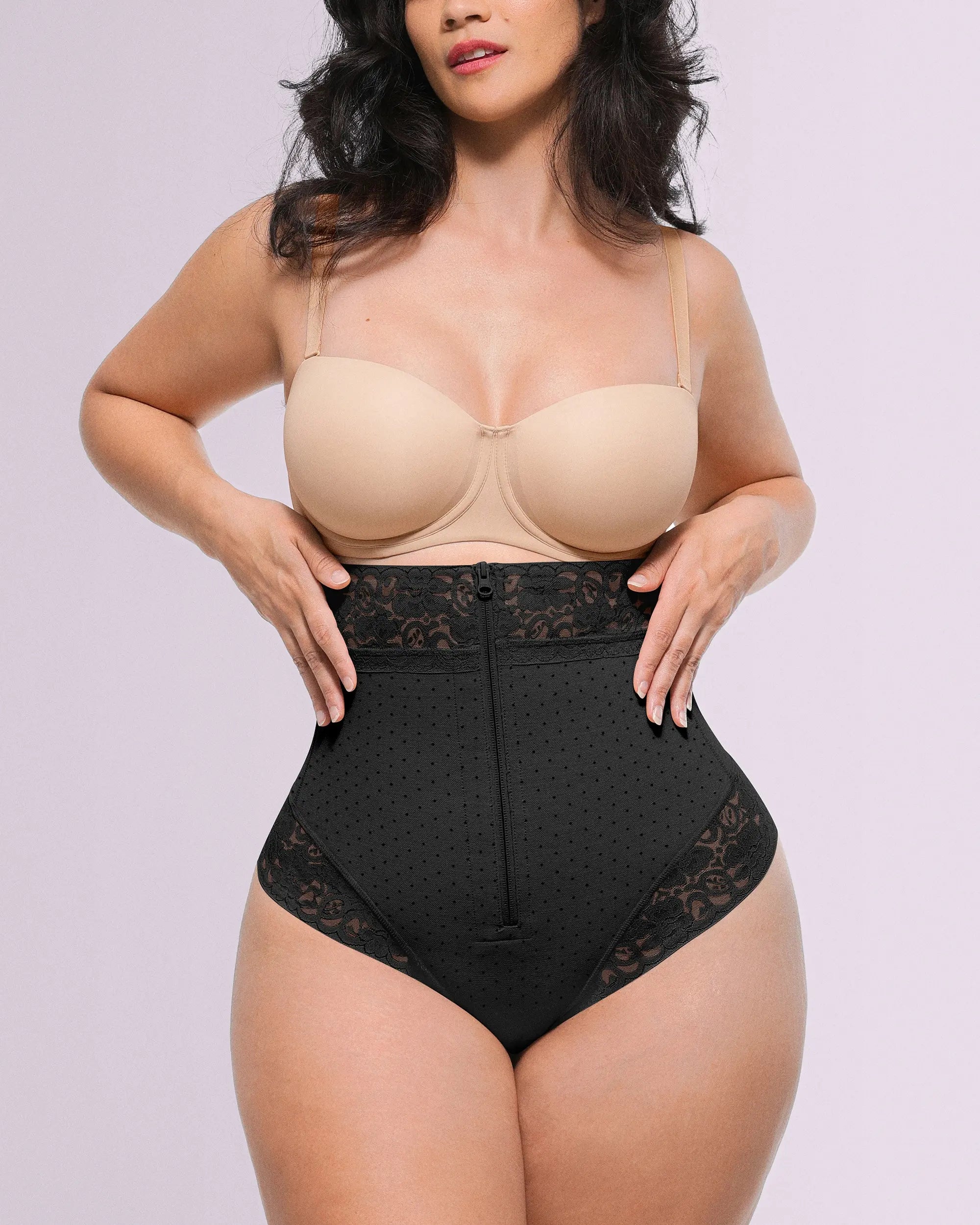 Bare Essentialsâ„?AirSlim® High-Waisted Polka Dot Shaping Thong
