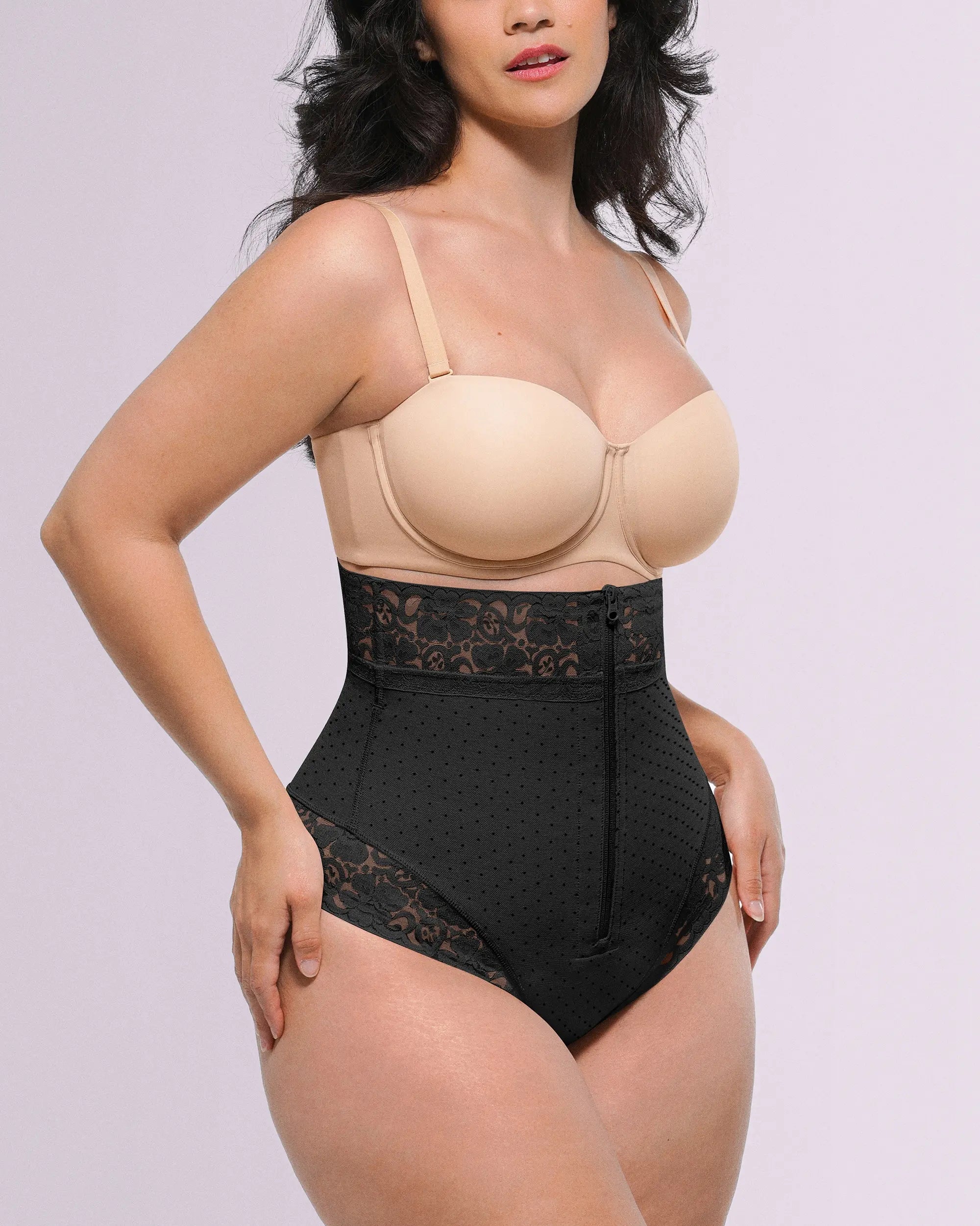 Bare Essentialsâ„?AirSlim® High-Waisted Polka Dot Shaping Thong
