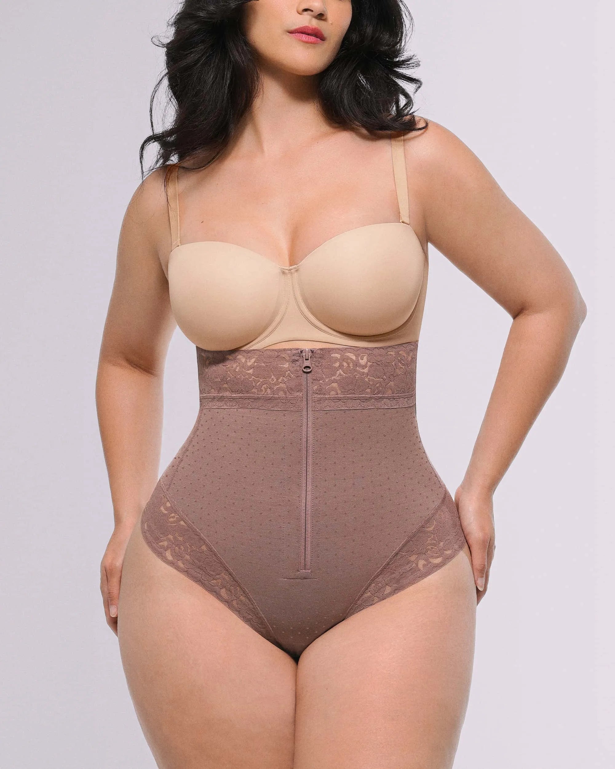 Bare Essentialsâ„?AirSlim® High-Waisted Polka Dot Shaping Thong