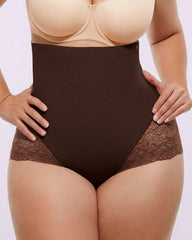 Bare Essentialsâ„?MeshSmoothâ„?High-Waisted  Sheer Lace Brief