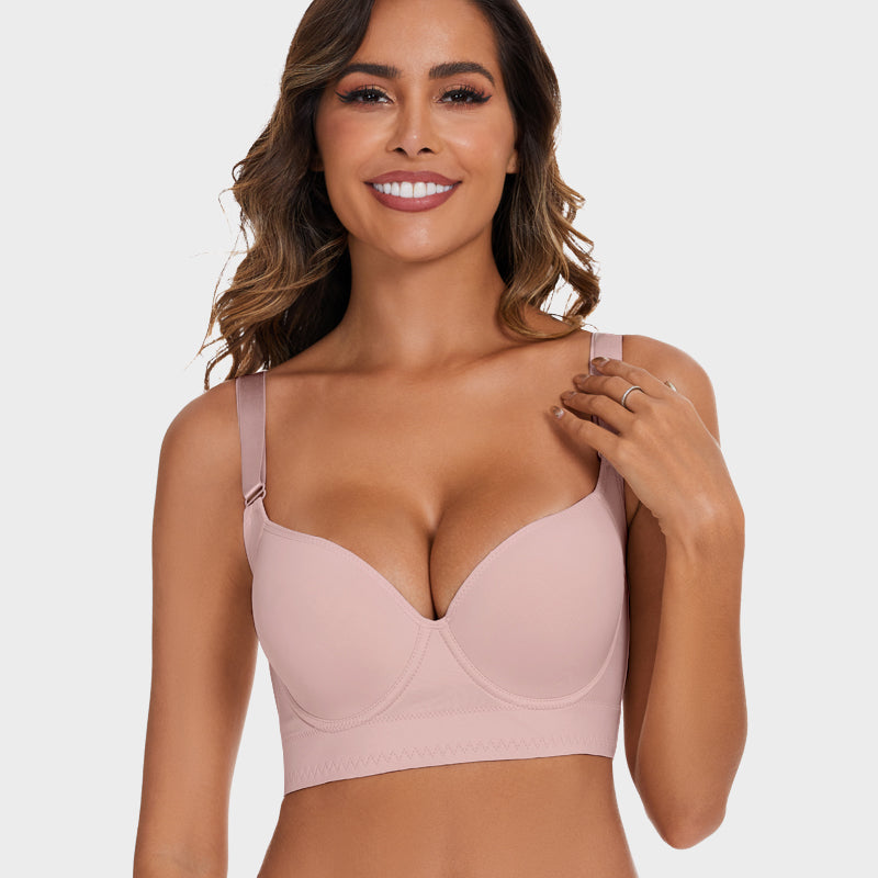 Push-Up Back Smoothing Bra-Pink