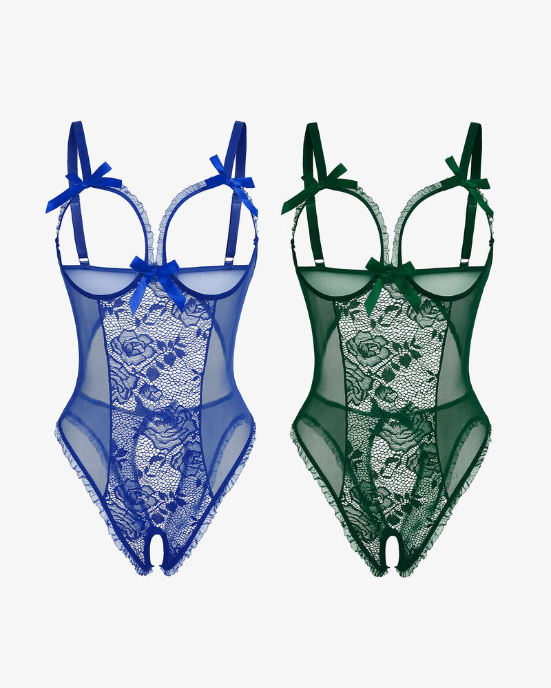 2Packs Sets Lace Mini Bodysuit