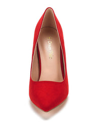 Women's High Heel Suede Pump Shoes