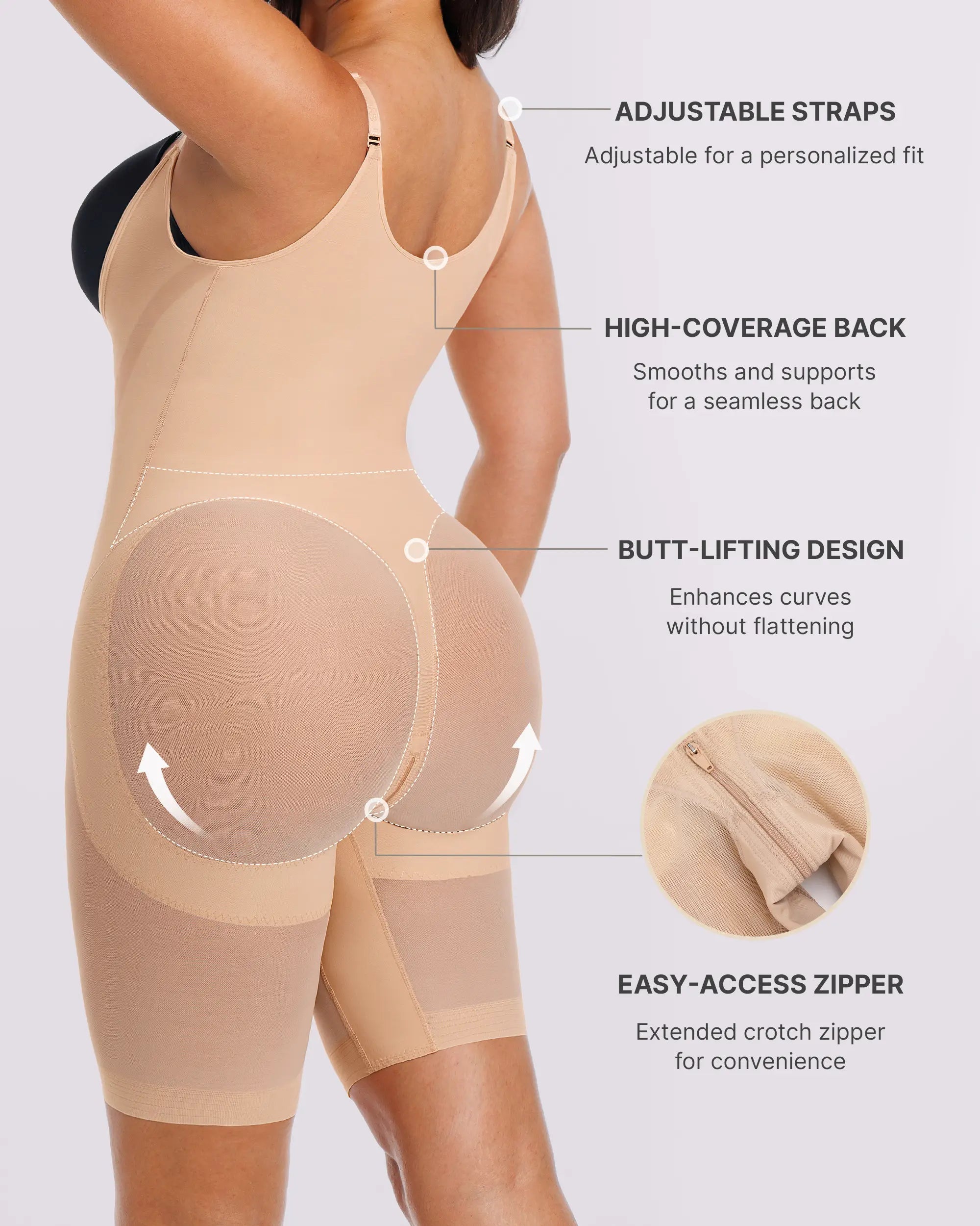 Curve Codeâ„?Airy Comfy Smoothing Bodysuit