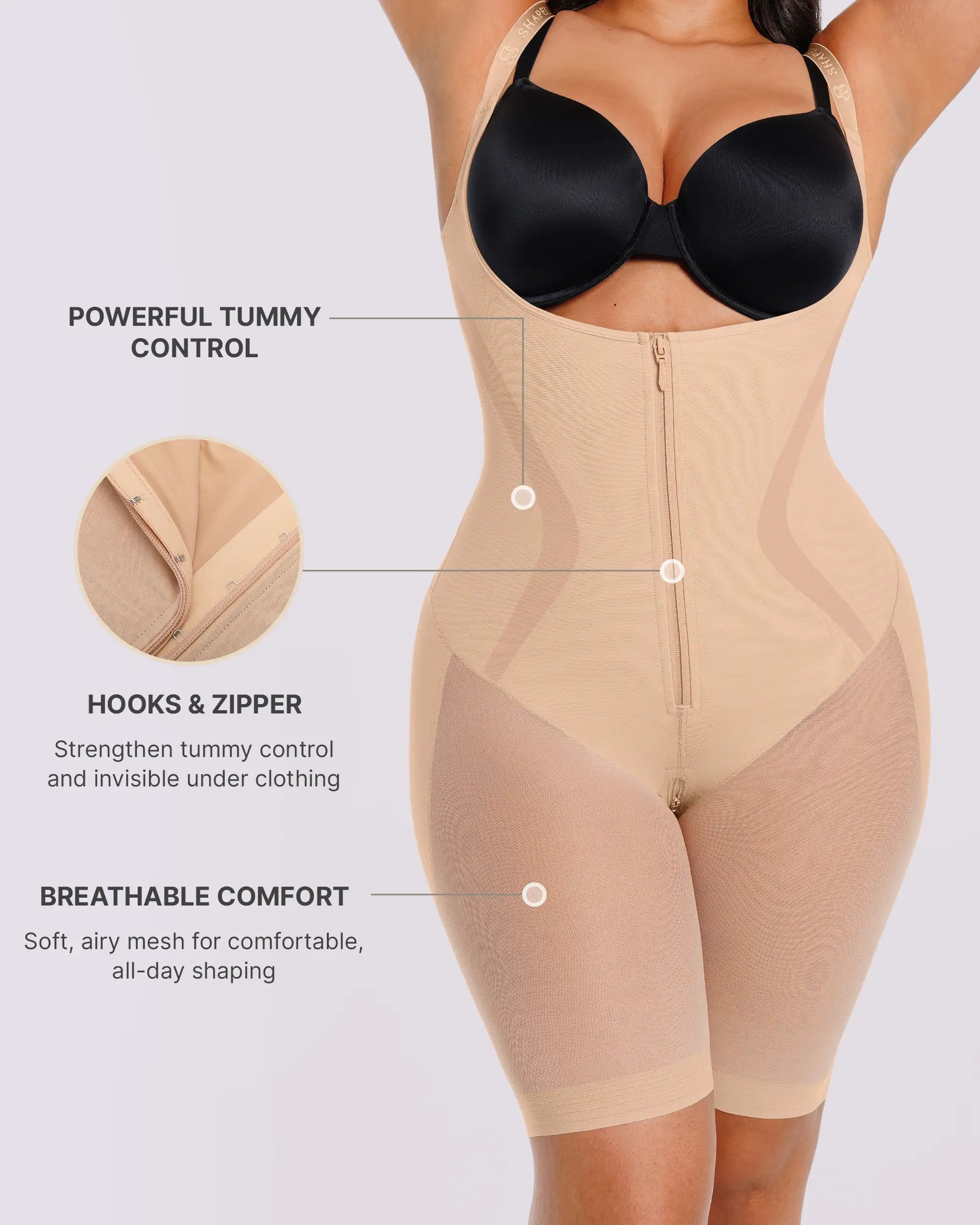 Curve Codeâ„?Airy Comfy Smoothing Bodysuit