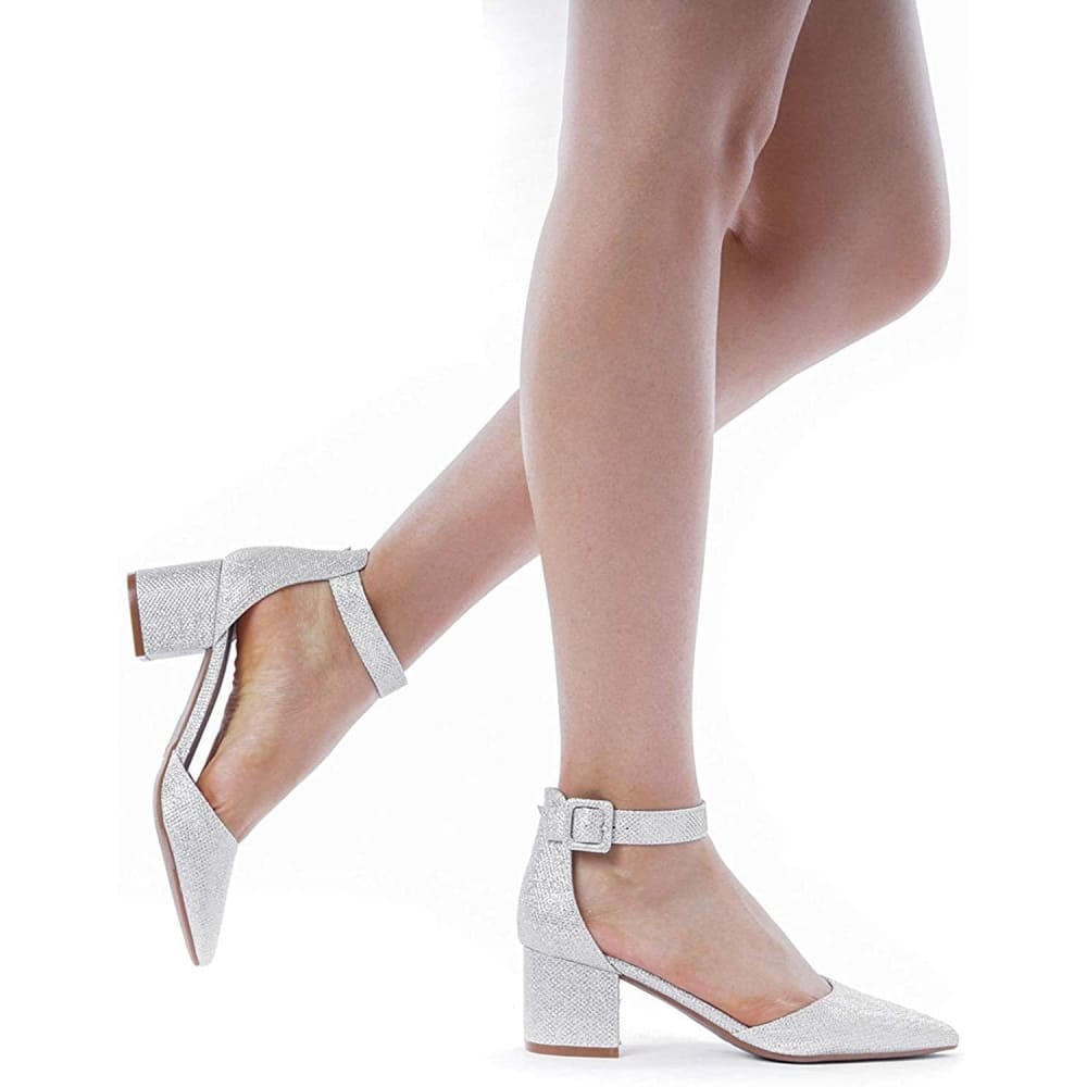 Chunky Low Heel Pumps