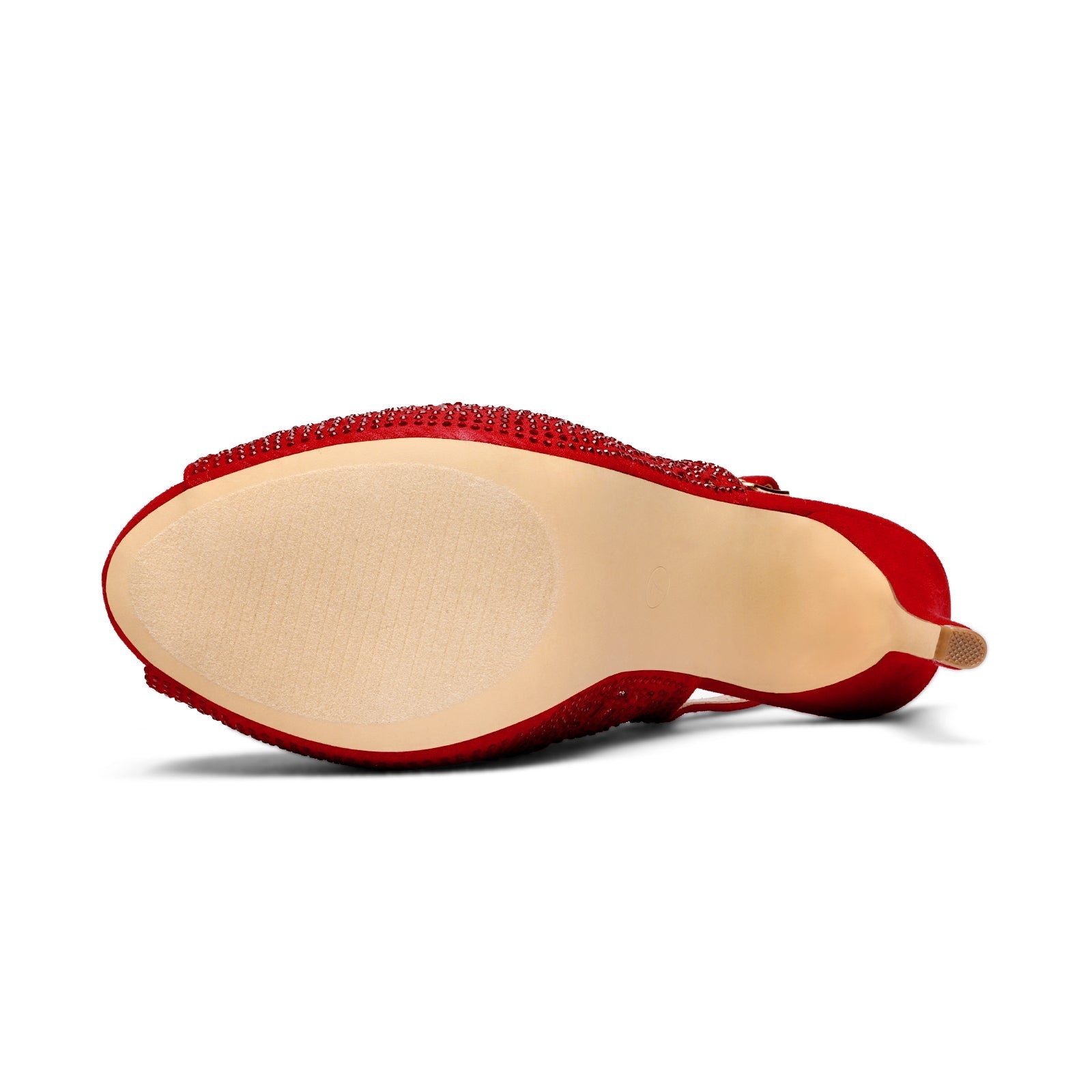 Peep Toe Rhinestone Pumps