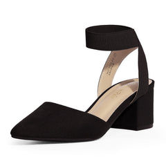 Pointed Toe Pumps with Ankle Strap