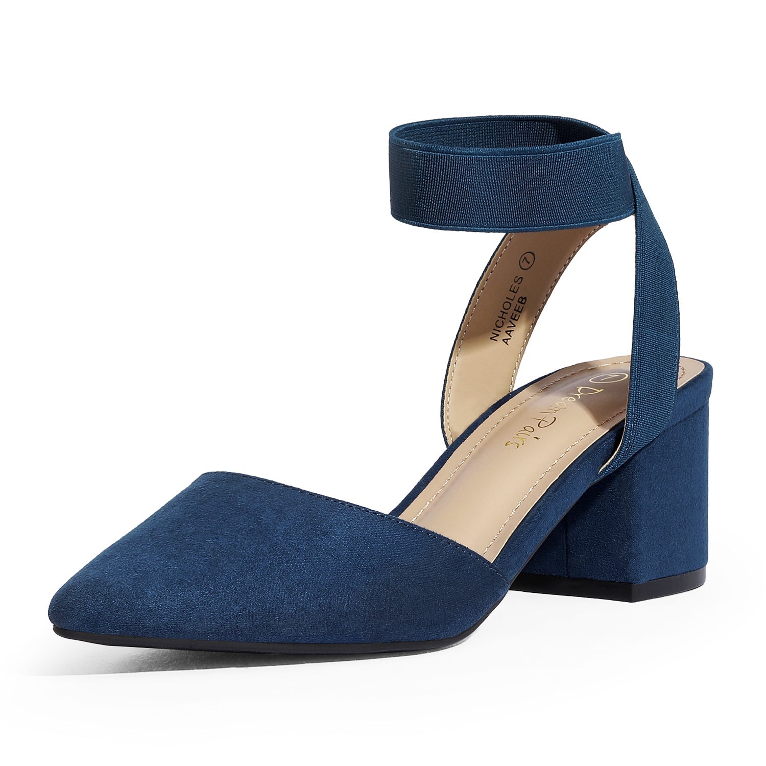 Pointed Toe Pumps with Ankle Strap