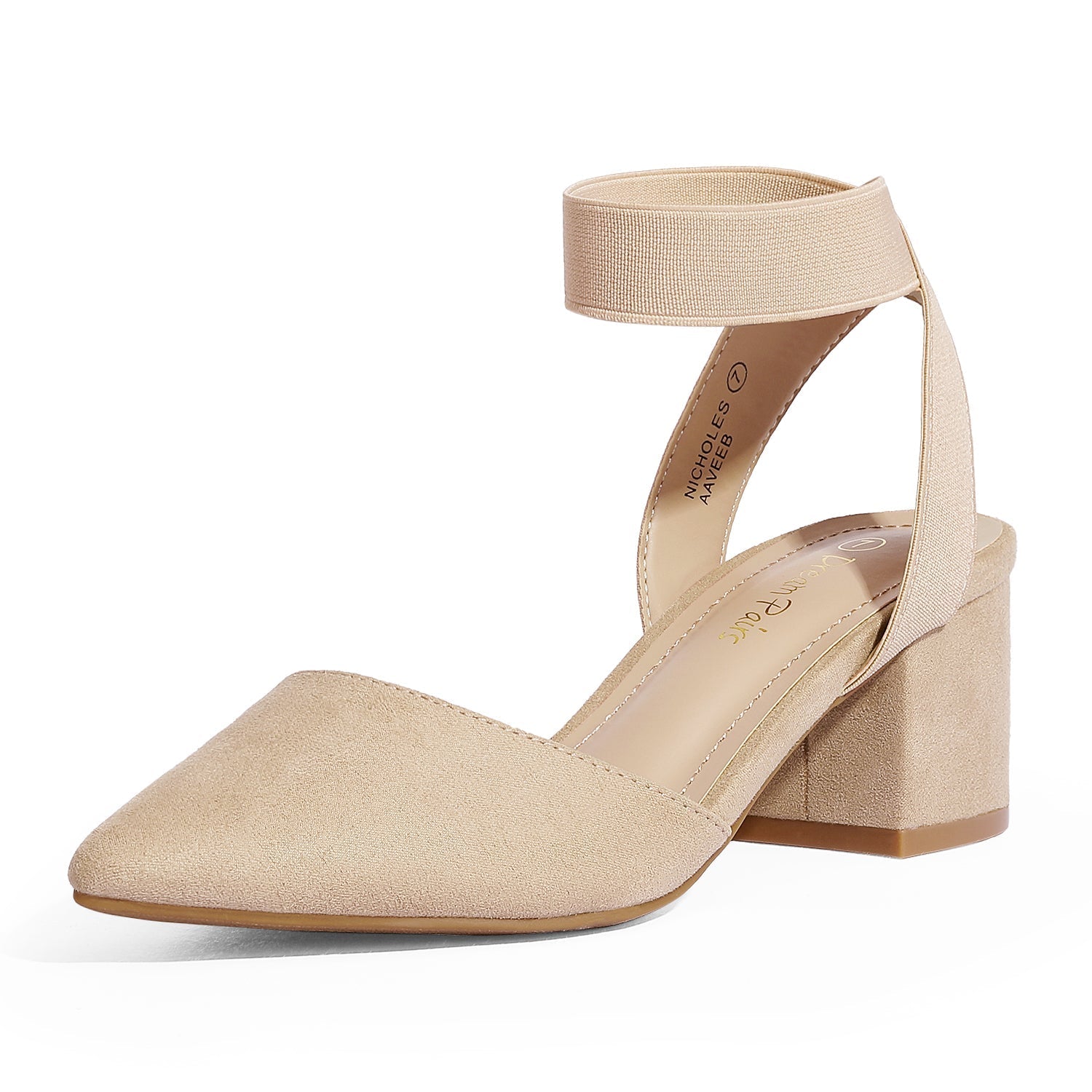 Pointed Toe Pumps with Ankle Strap