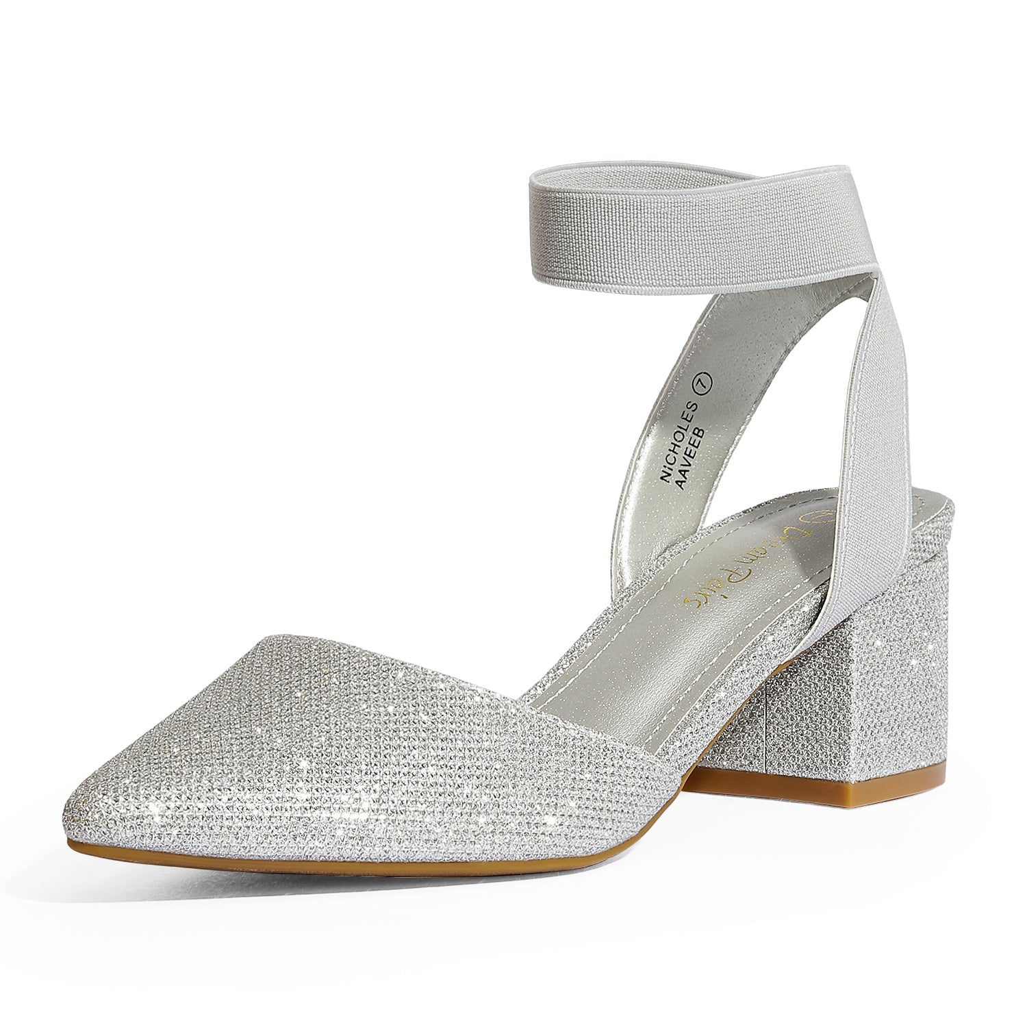 Pointed Toe Pumps with Ankle Strap