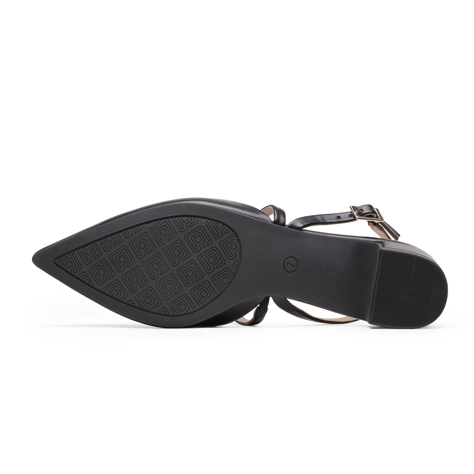 Closed Toe Chunky Slingback Pumps