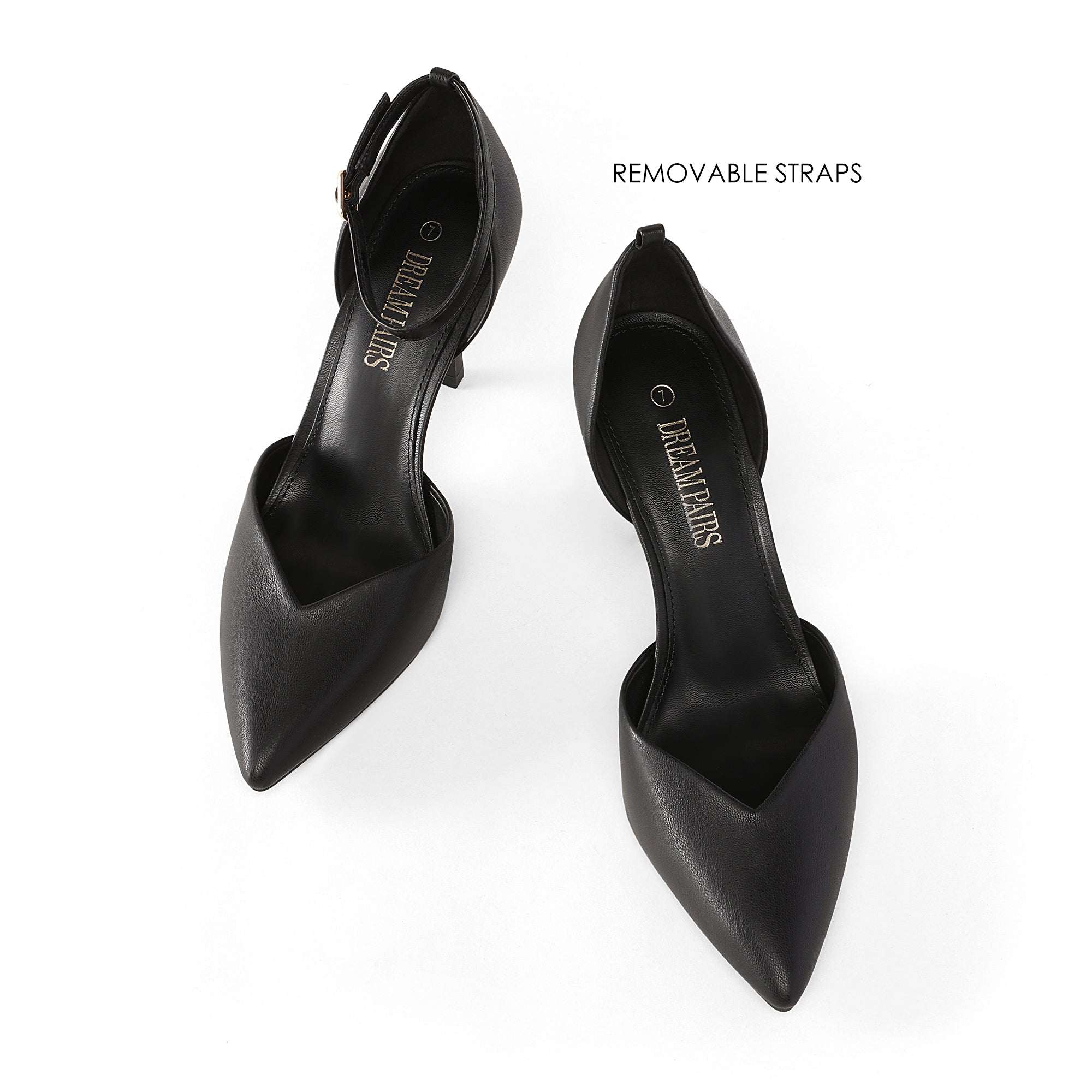 Ankle Strap Pointy Stiletto Pump Heels