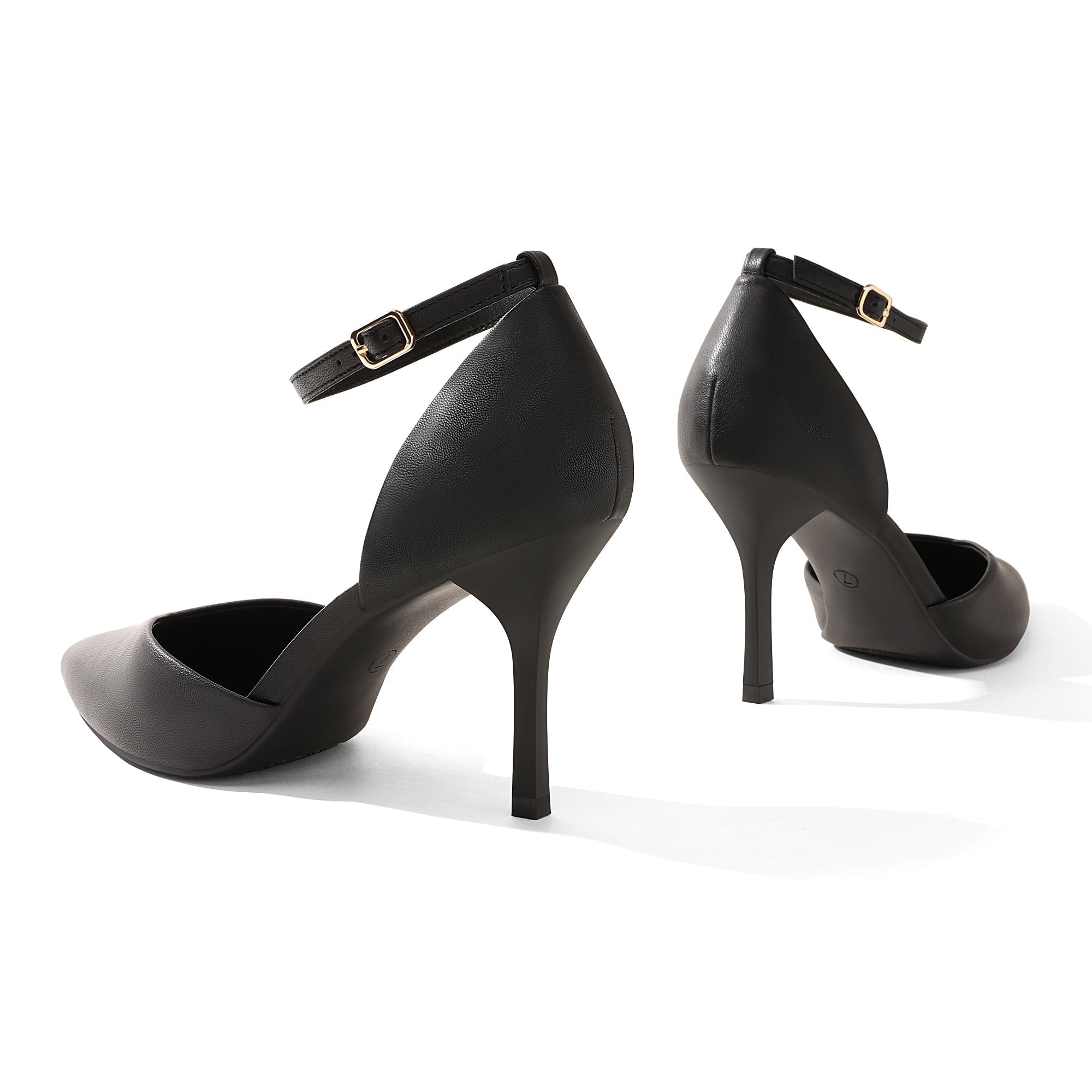 Ankle Strap Pointy Stiletto Pump Heels