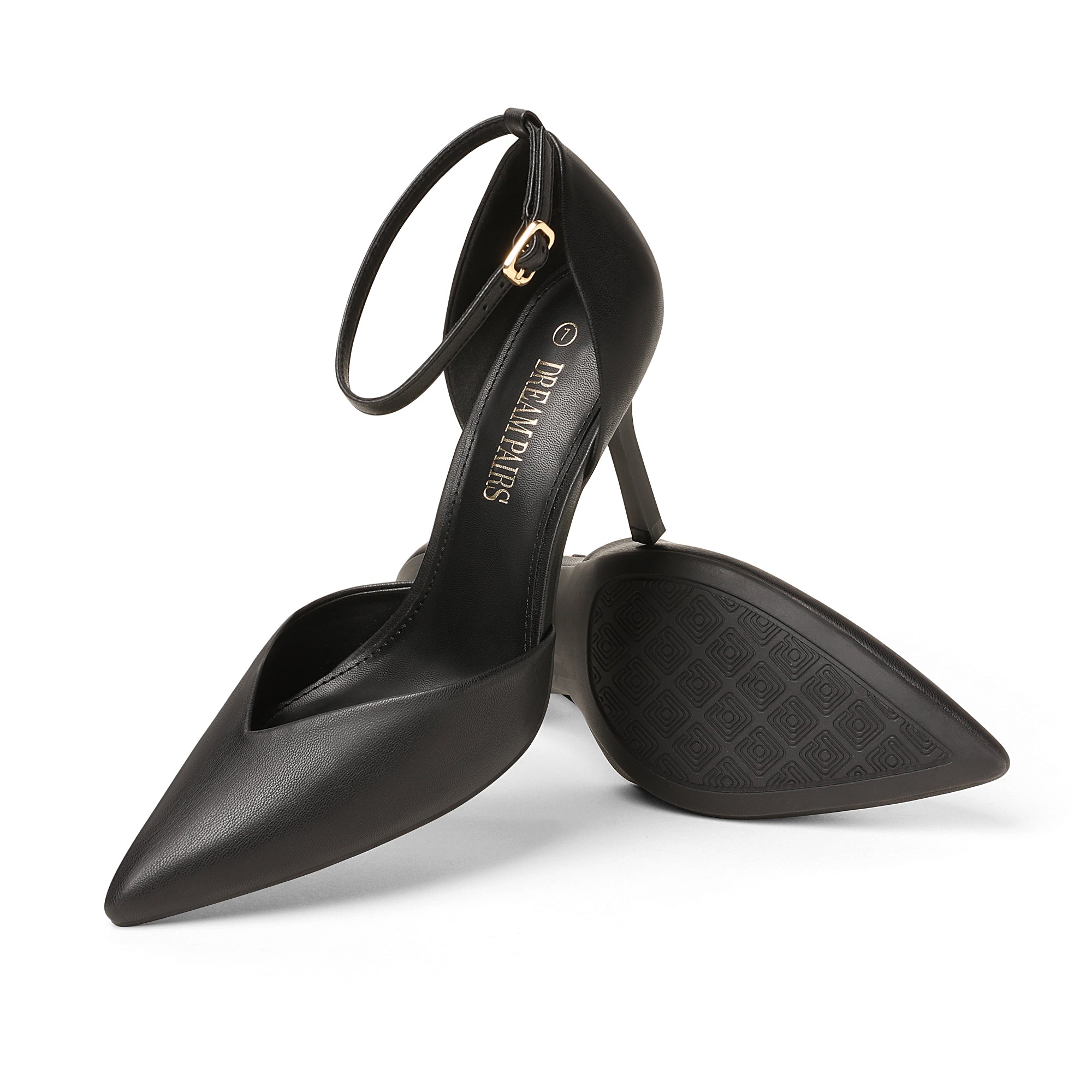 Ankle Strap Pointy Stiletto Pump Heels