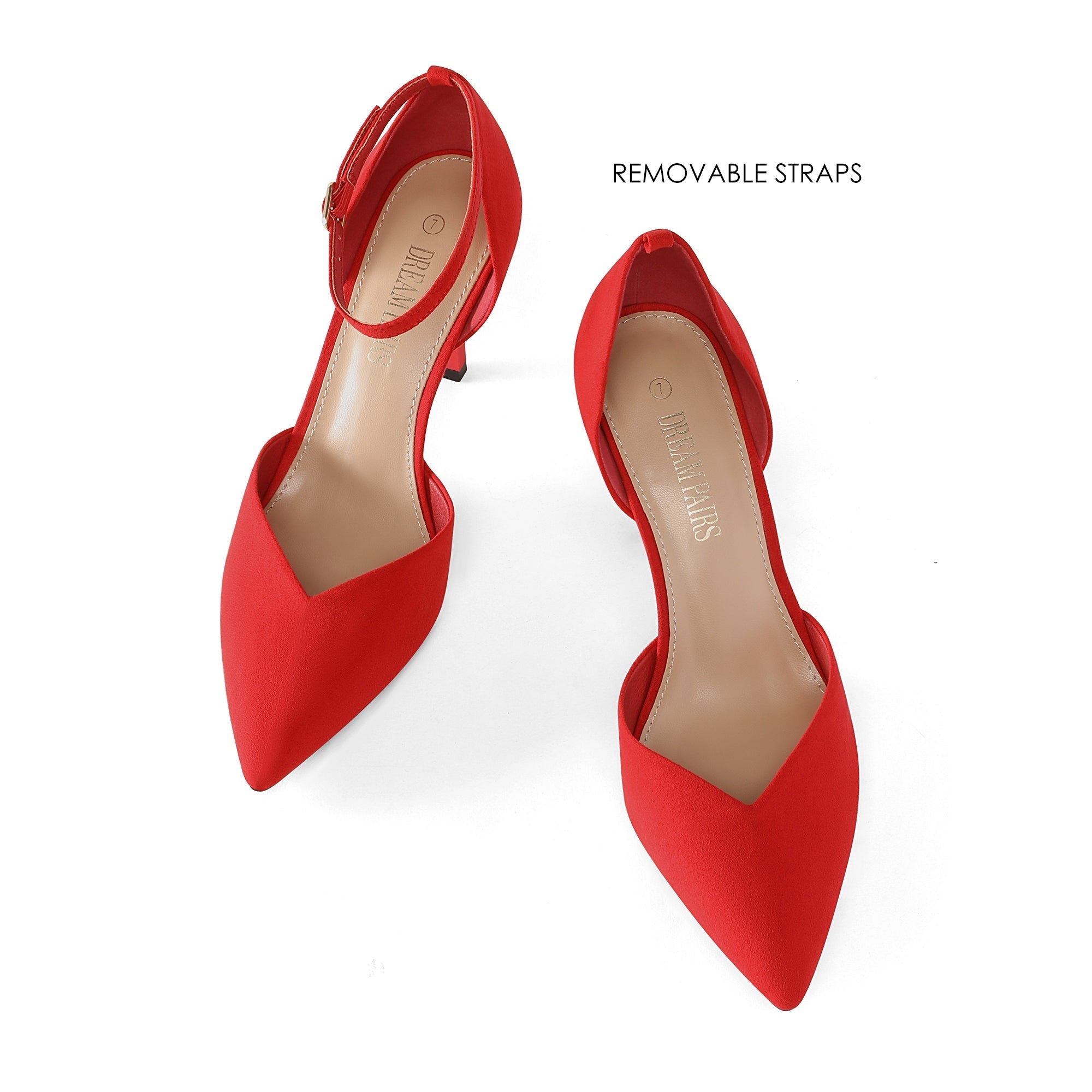 Ankle Strap Pointy Stiletto Pump Heels