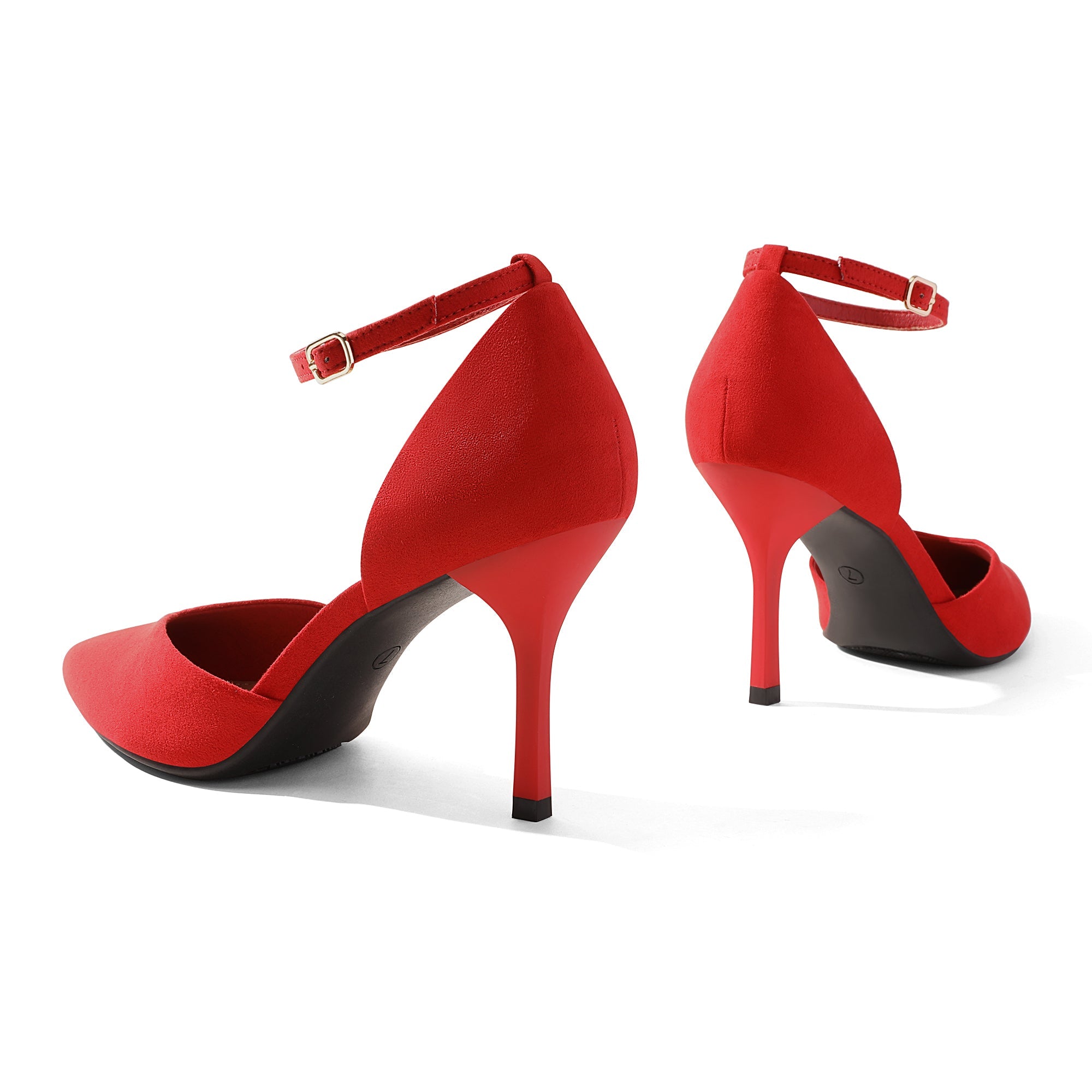 Ankle Strap Pointy Stiletto Pump Heels