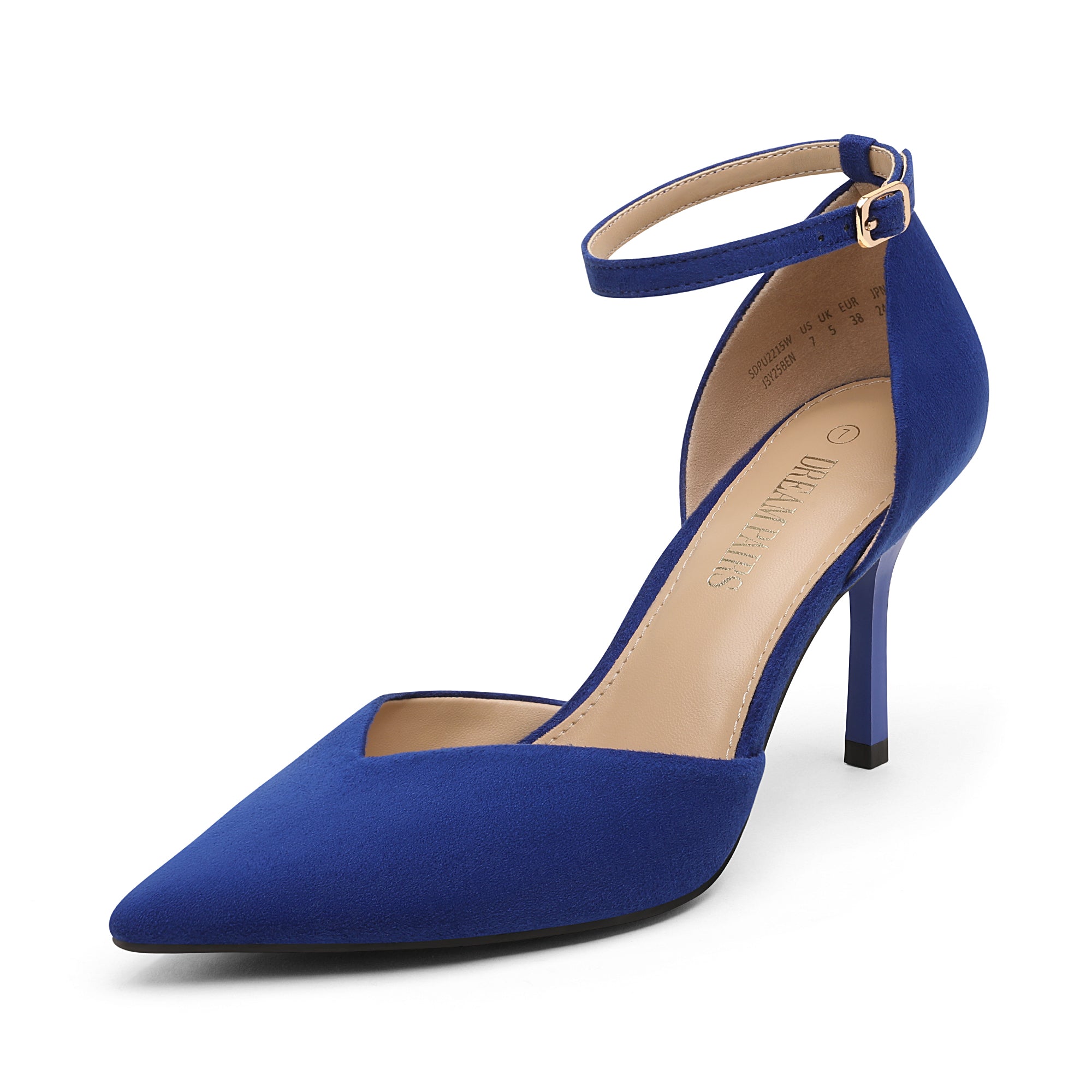 Ankle Strap Pointy Stiletto Pump Heels