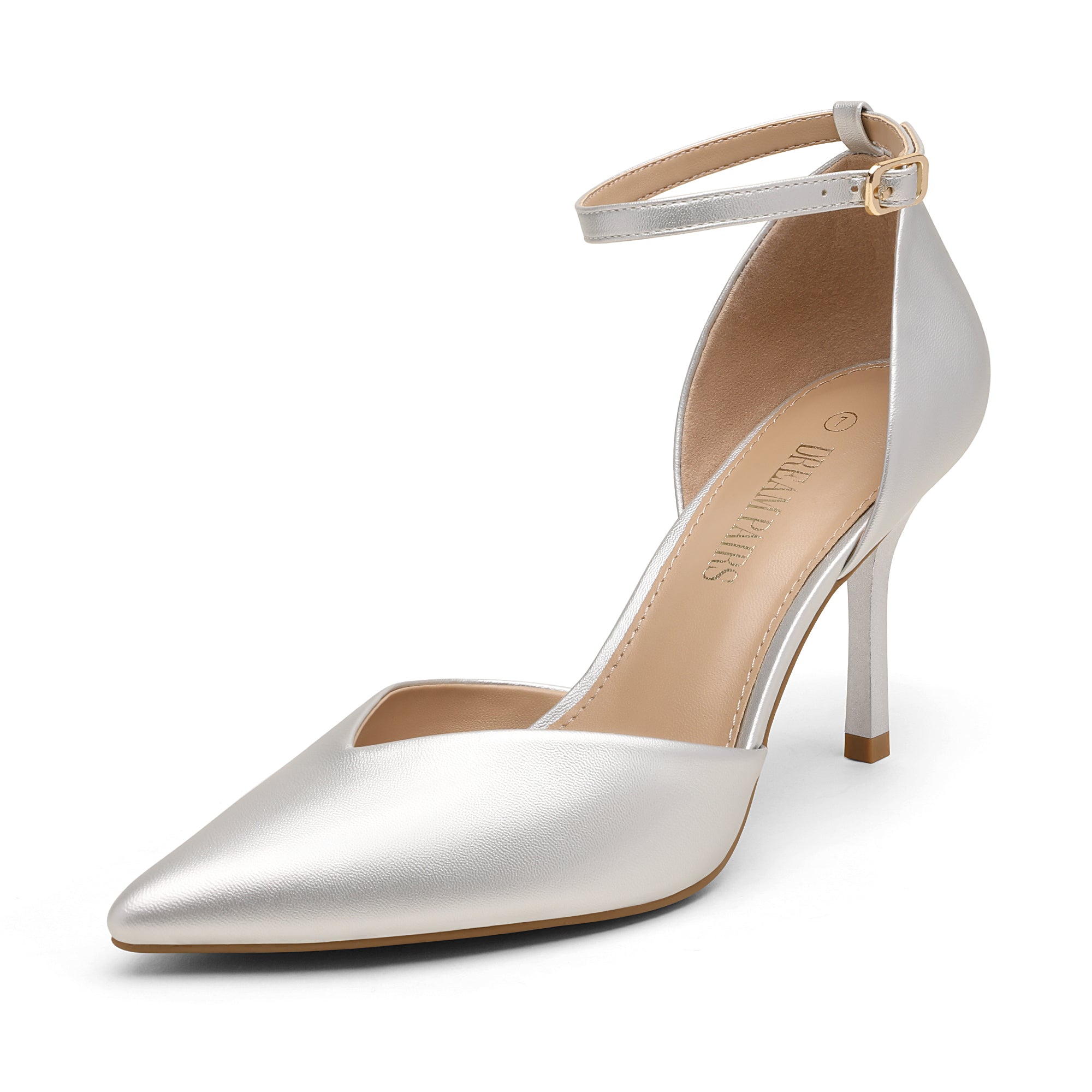 Ankle Strap Pointy Stiletto Pump Heels