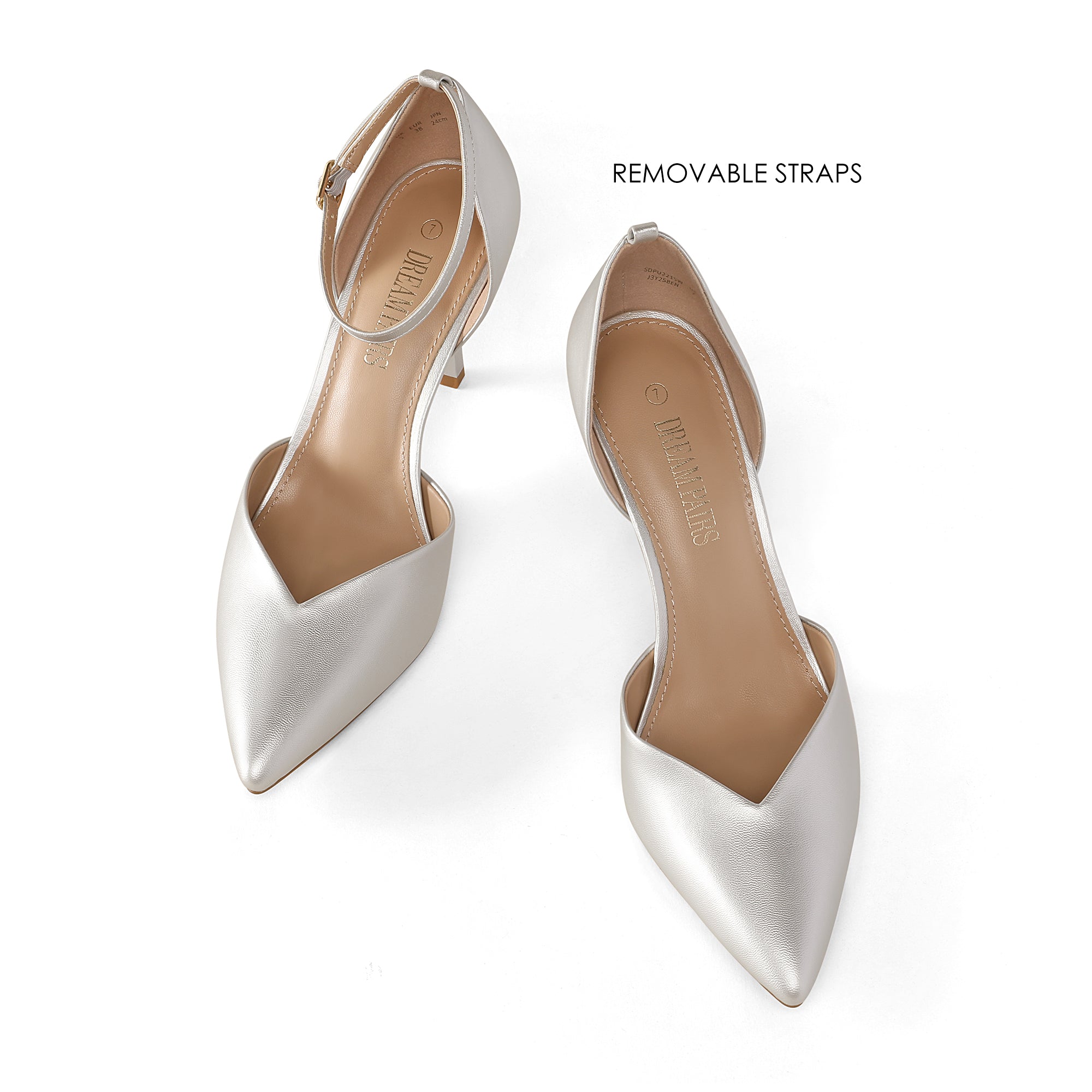 Ankle Strap Pointy Stiletto Pump Heels