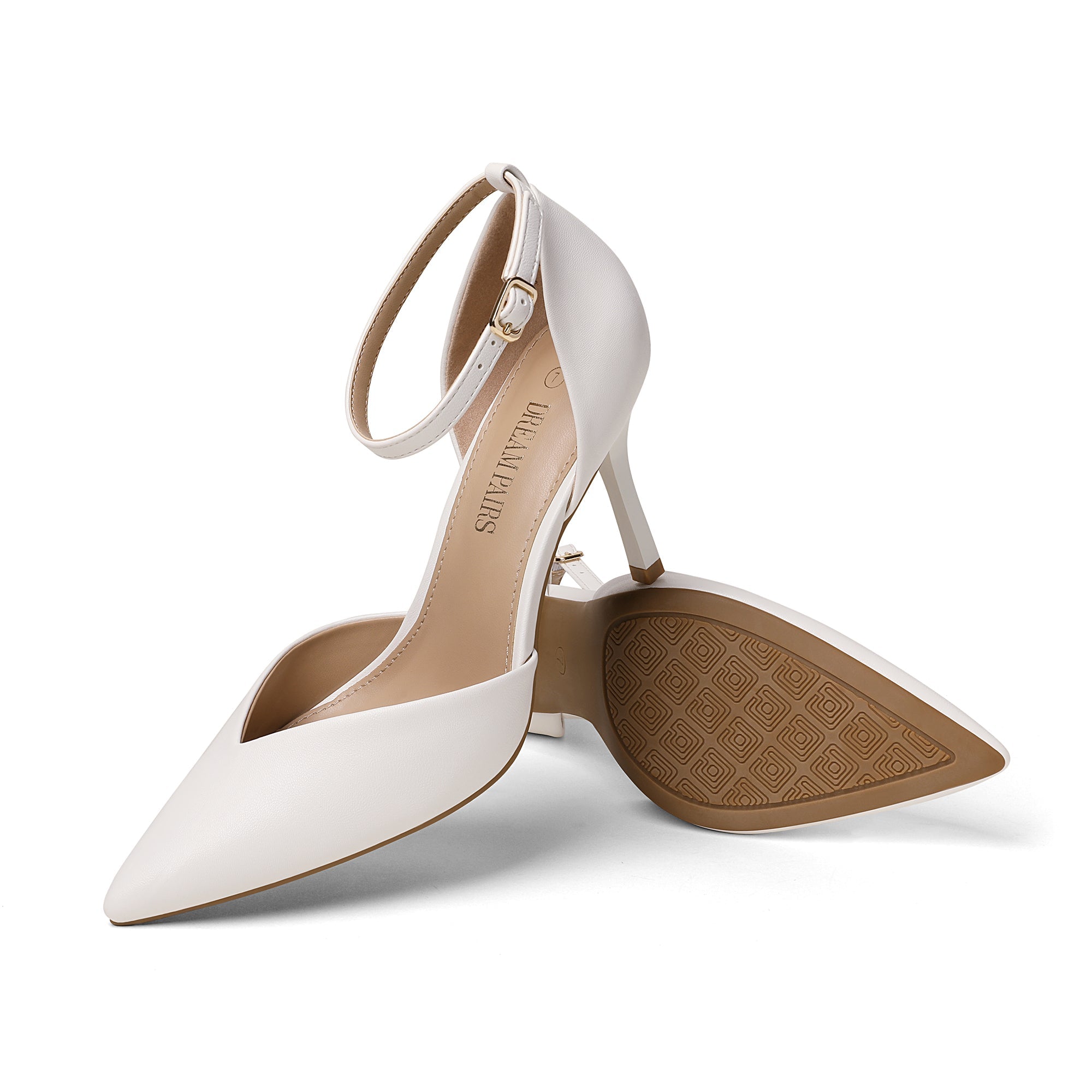 Ankle Strap Pointy Stiletto Pump Heels