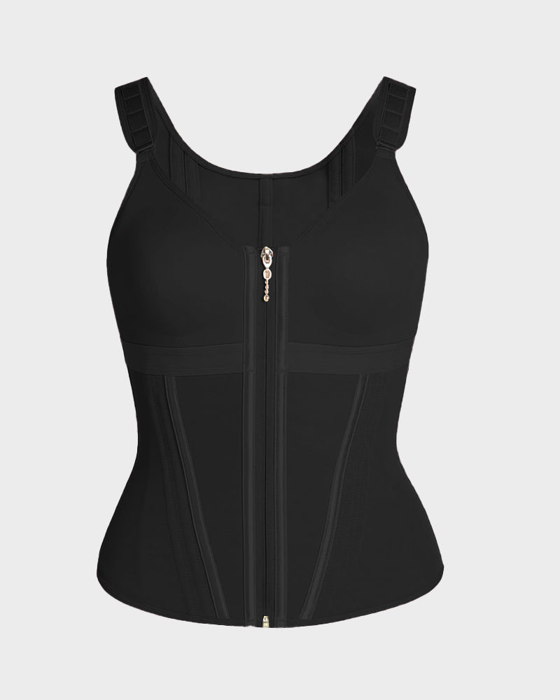 Double-Layer Tummy Control Waist Shaper Girdle With Bra