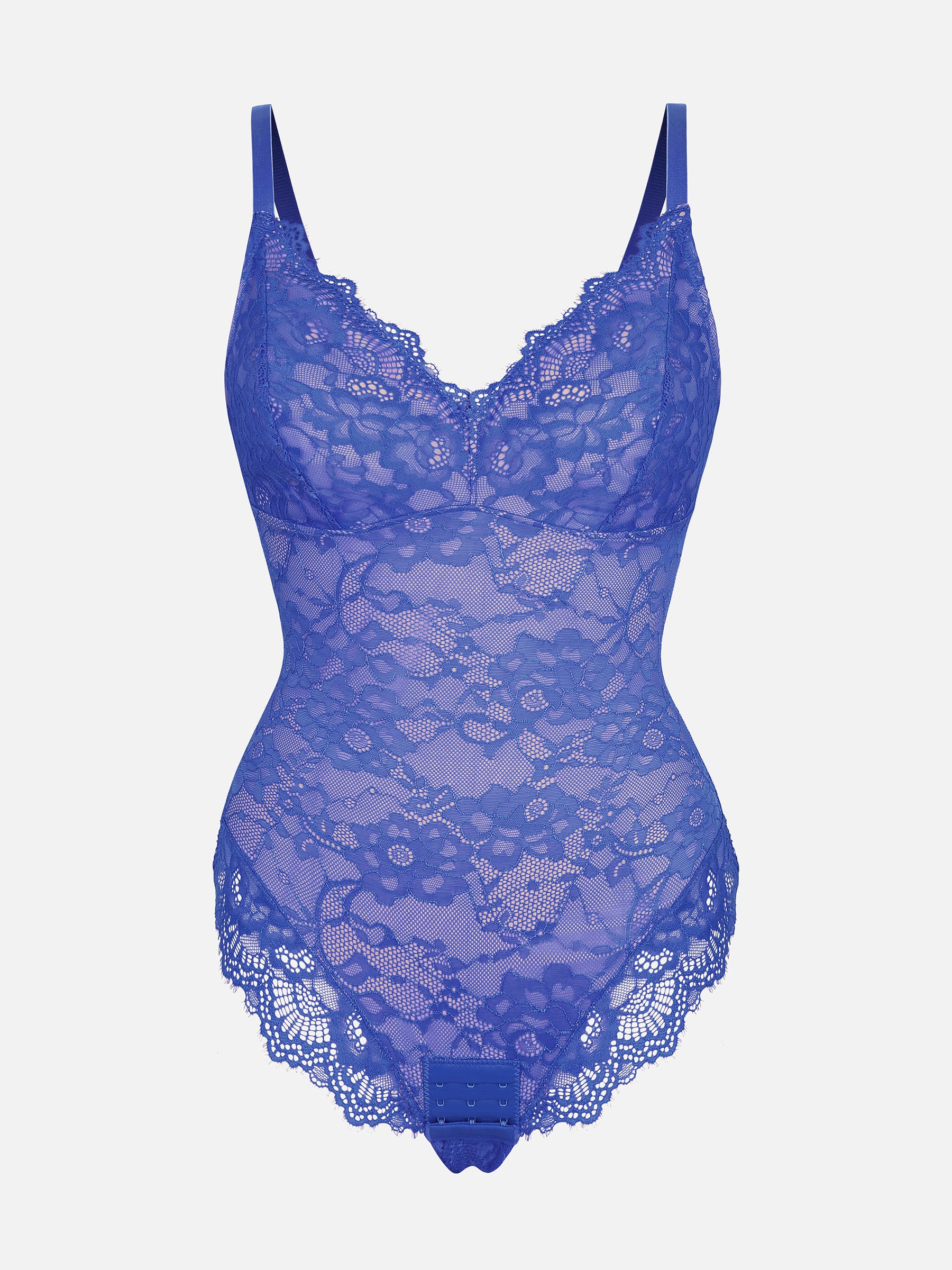 Lace V Neck Full Bodysuit