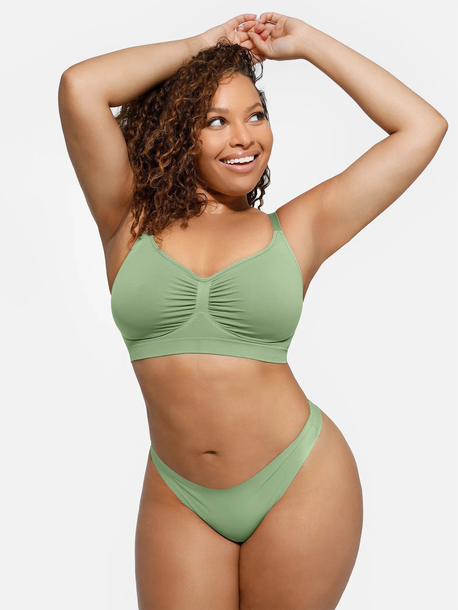 Feelingirl Everyday Wireless Bra Unlined Soft Bra