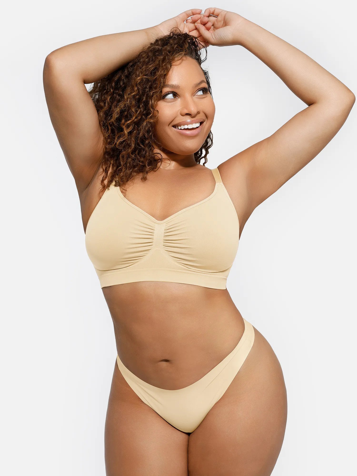 Feelingirl Everyday Wireless Bra Unlined Soft Bra