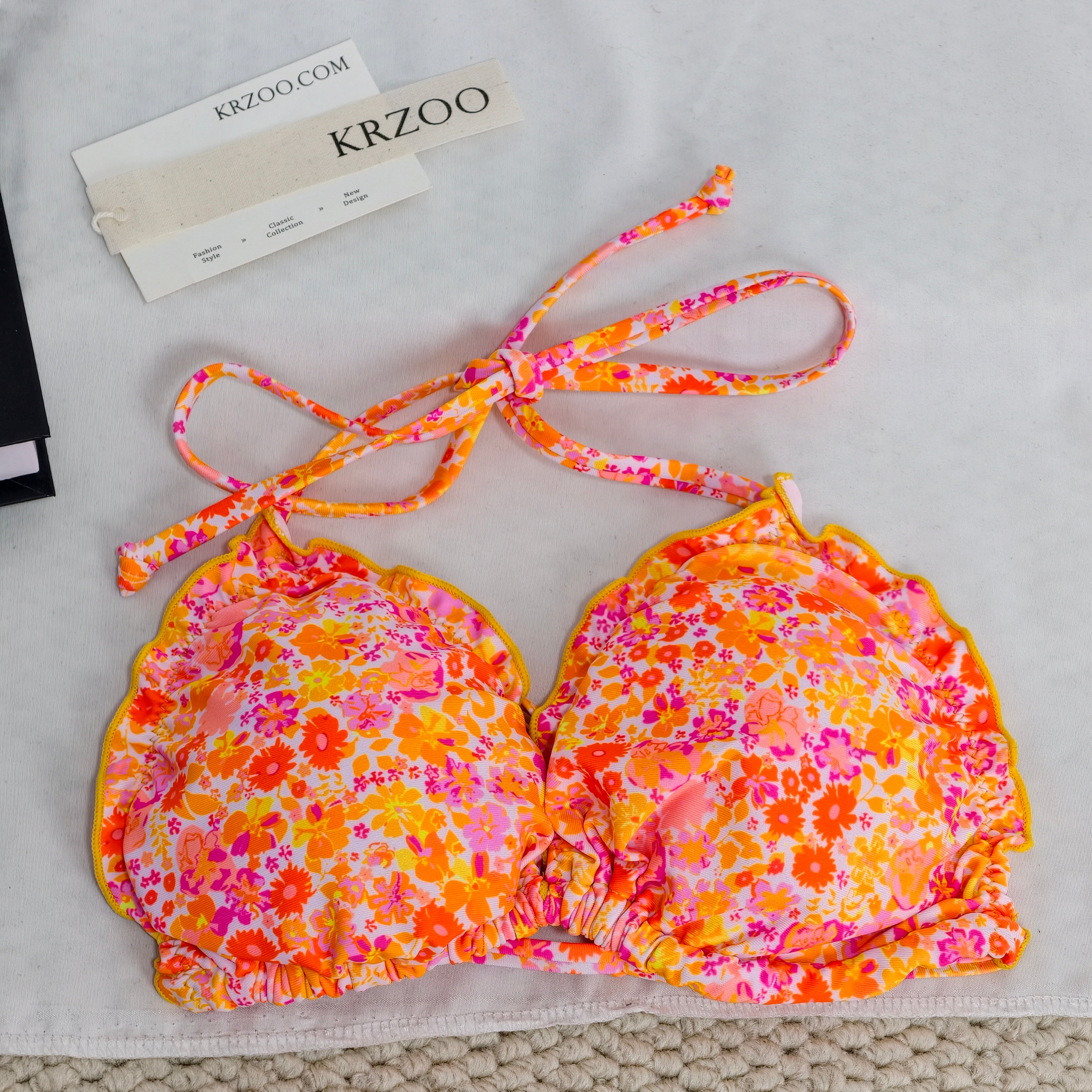 Floral swimsuit two-piece swimsuit